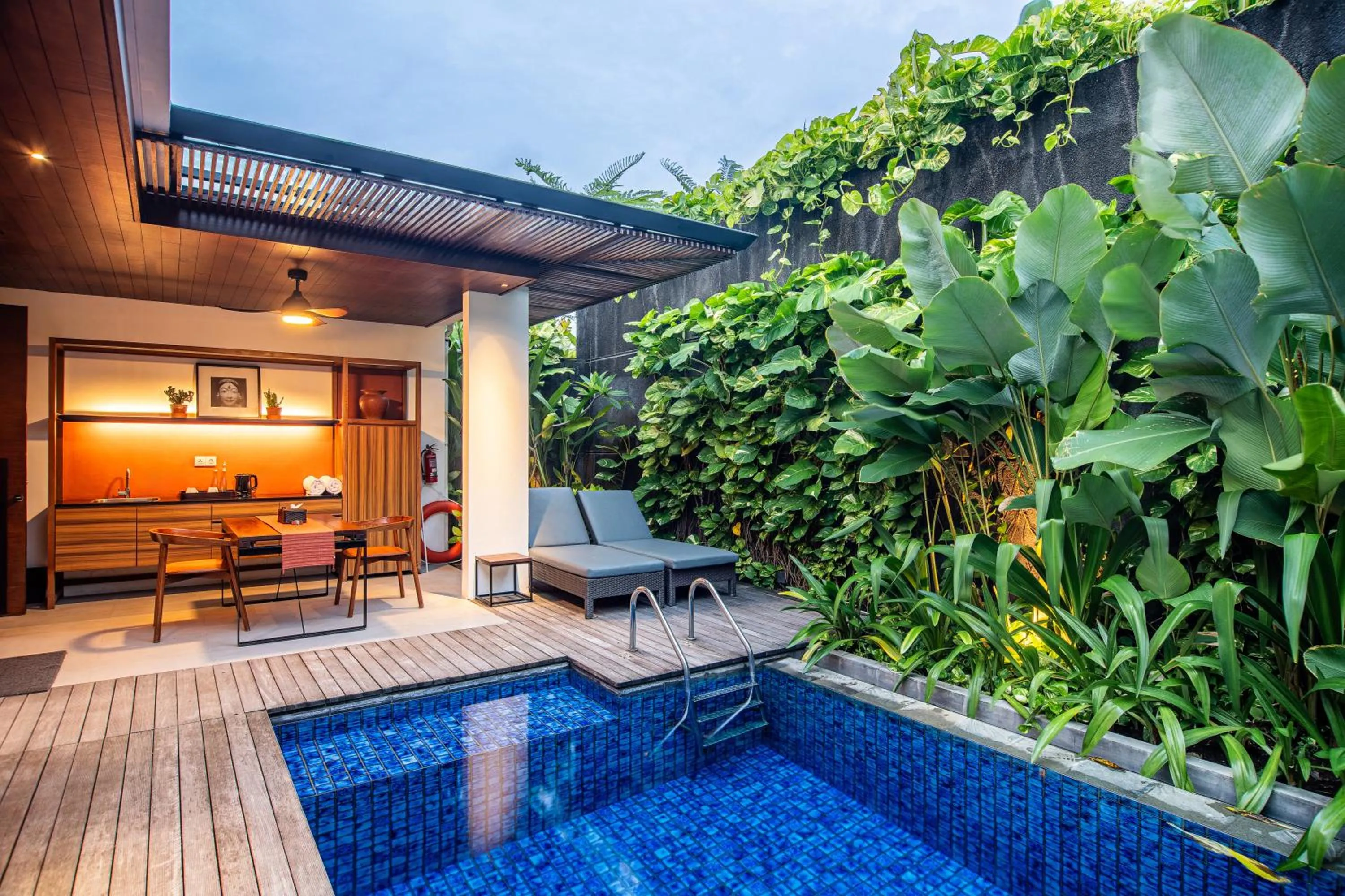 View (from property/room) in Abia Villa Legian