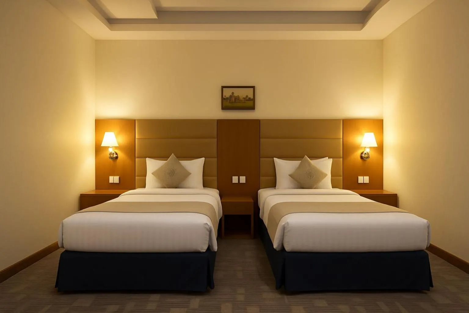 Bed in Tamr Inn Hotel