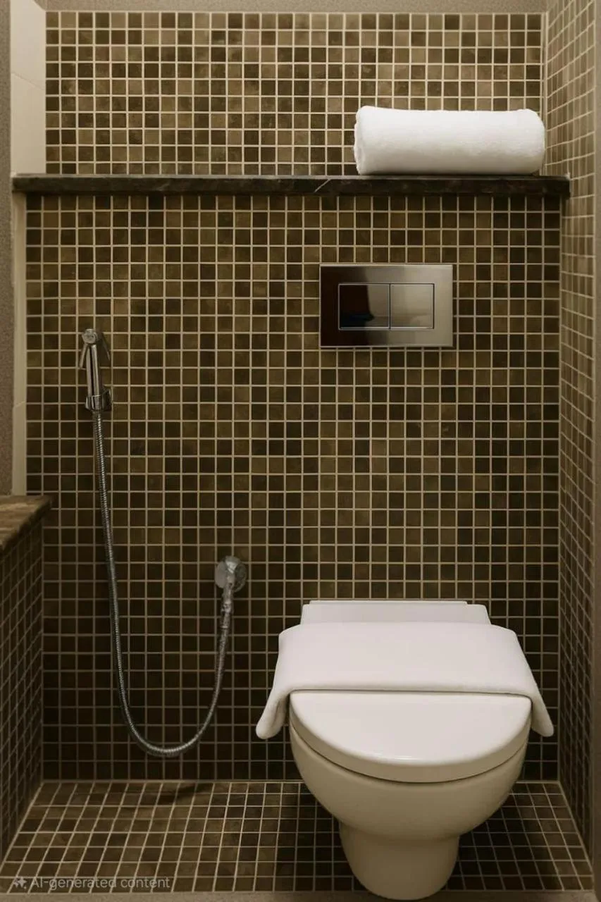 Toilet in Tamr Inn Hotel