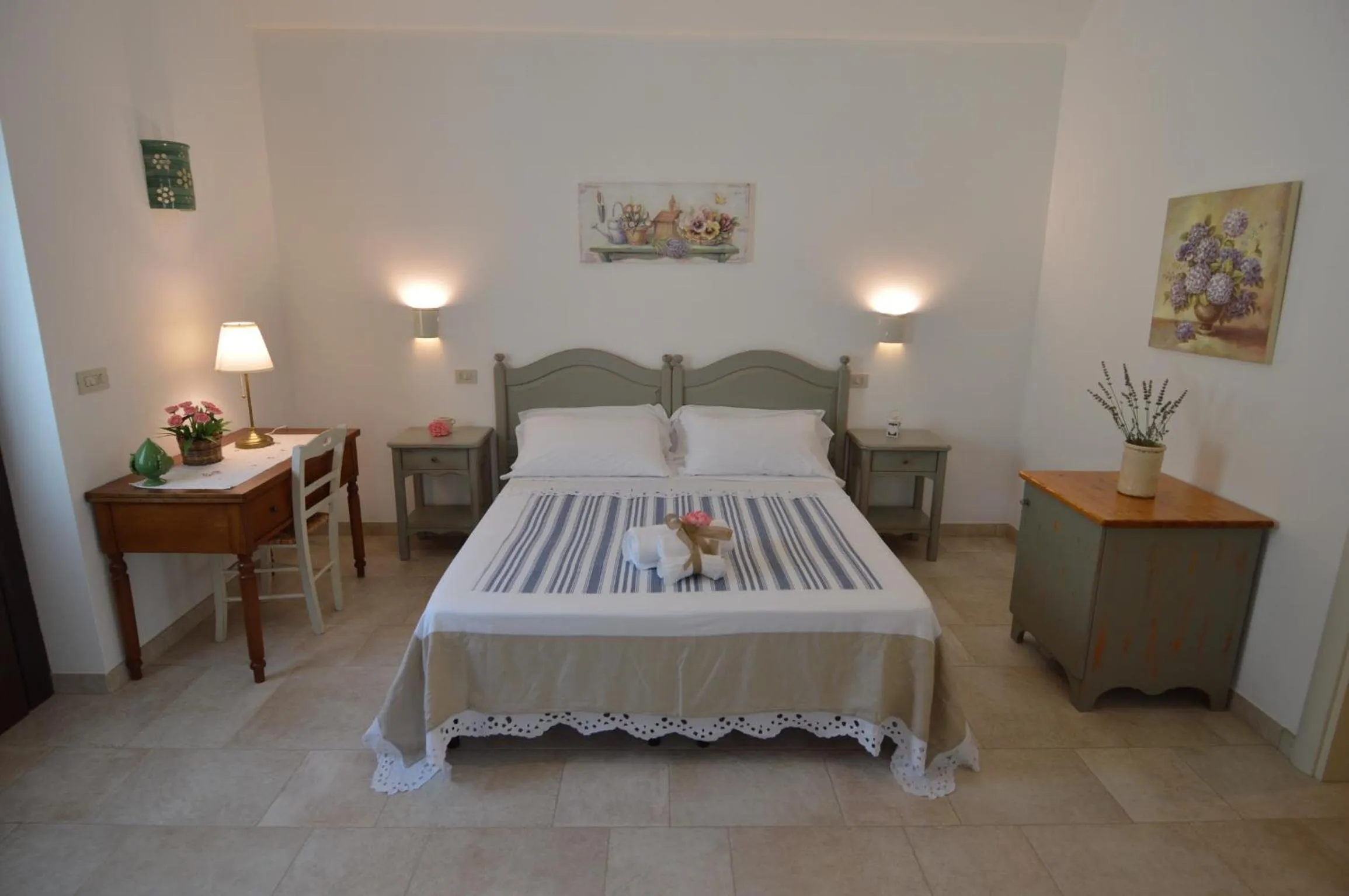 Bed in La Corticella Bed & Breakfast