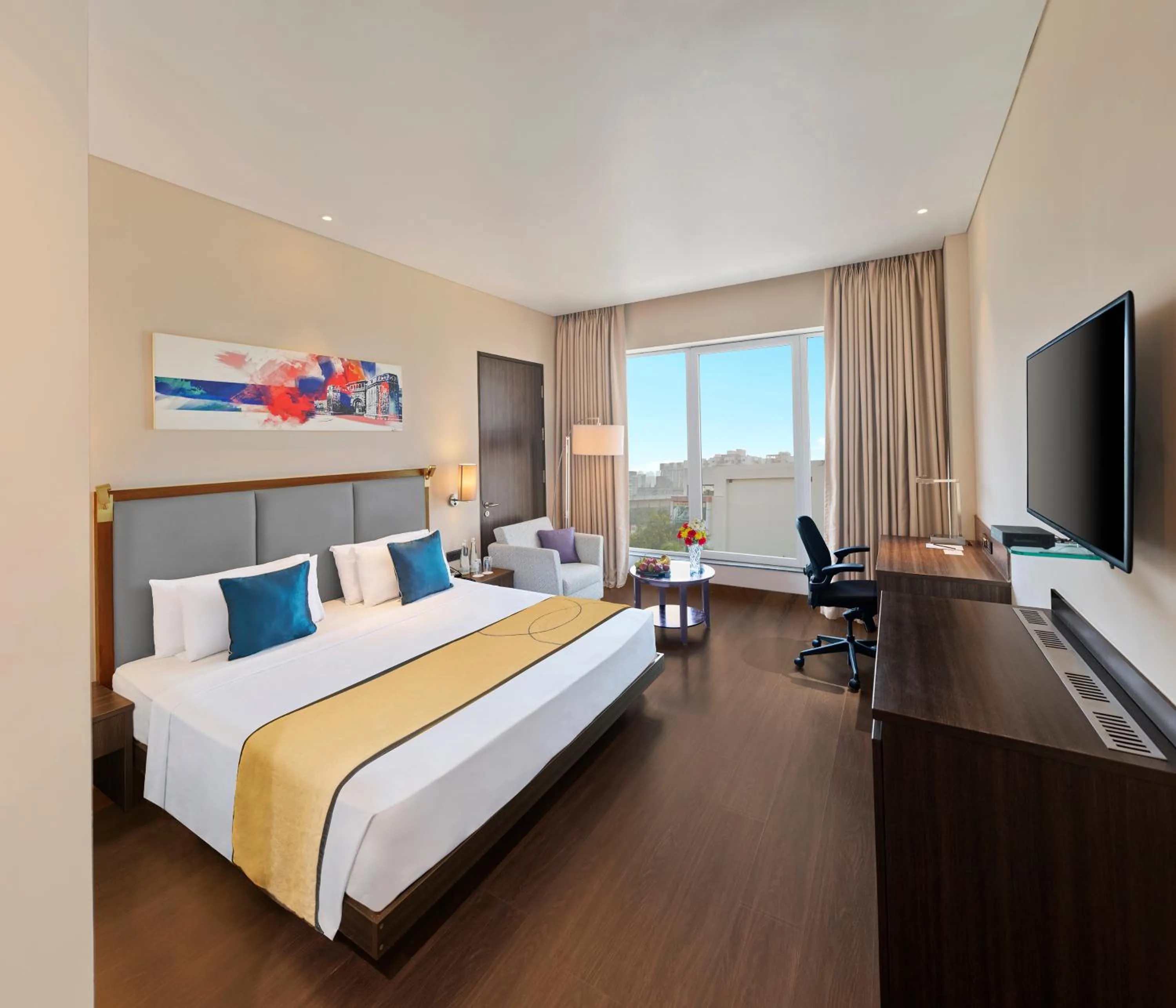 Bedroom, Bed in Vivanta Pune, Hinjawadi