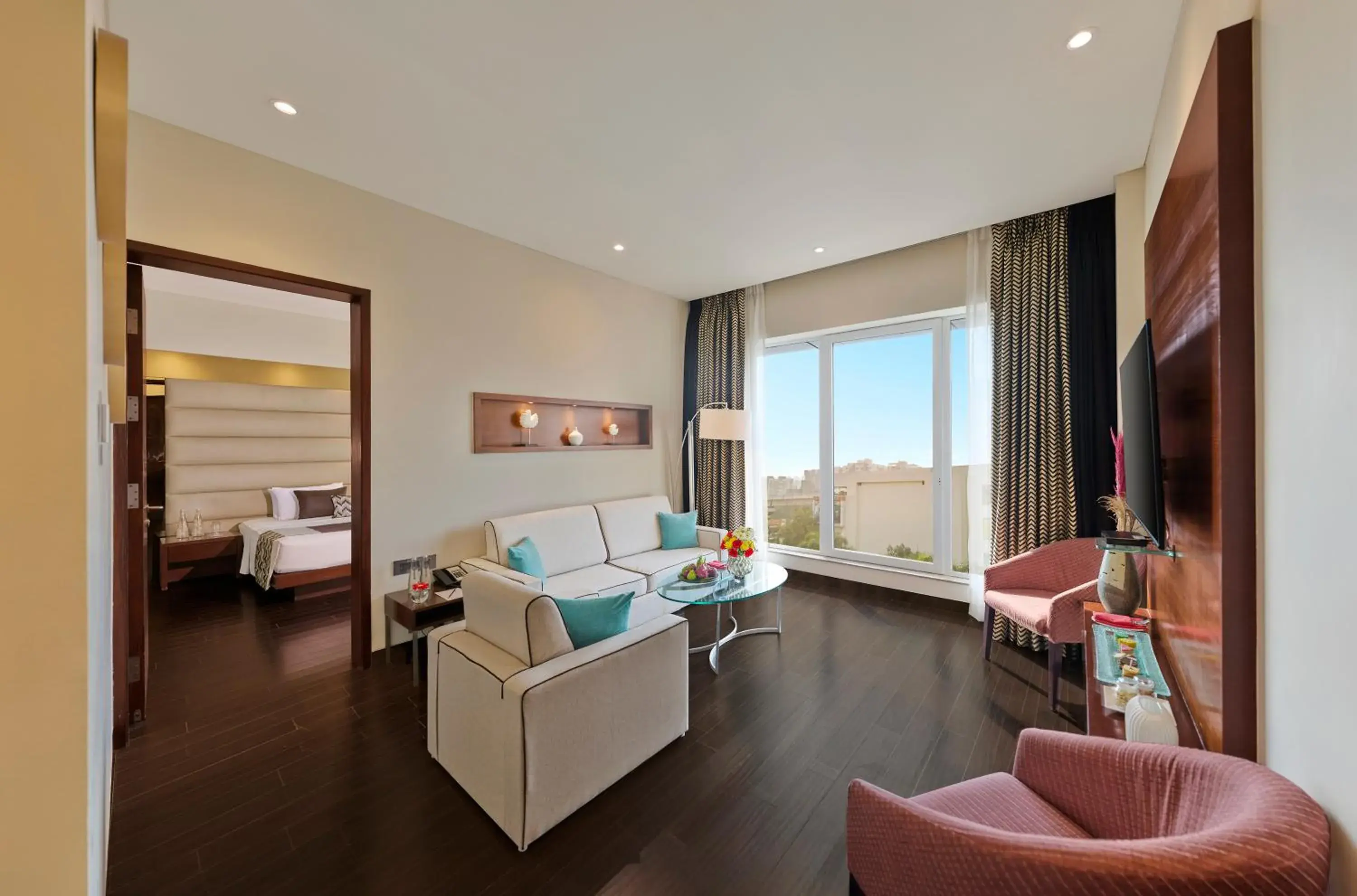 Living room, Bed in Vivanta Pune, Hinjawadi Living room, Bed in Vivanta Pune, Hinjawadi