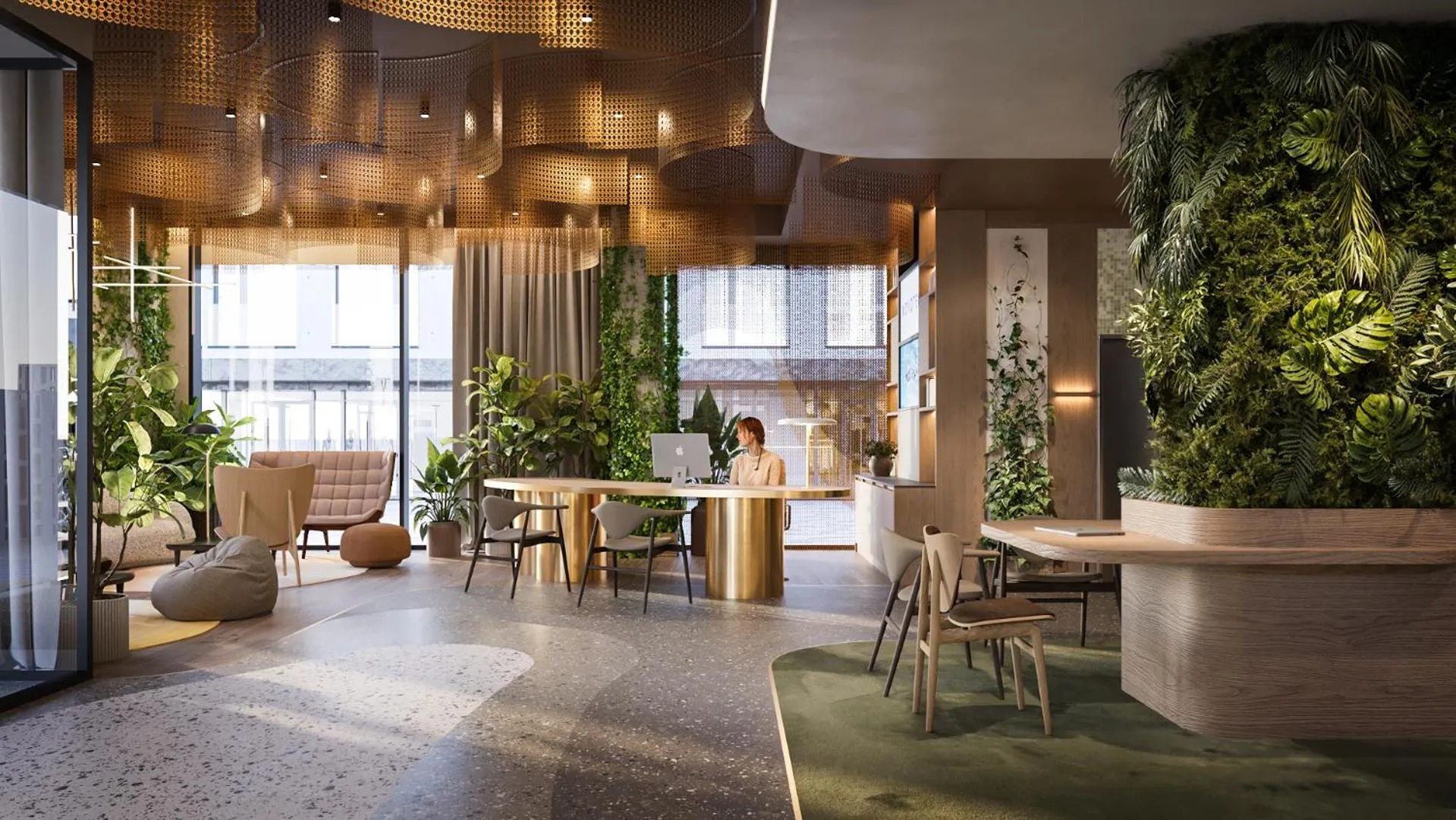 Lobby or reception in Novotel Tallinn