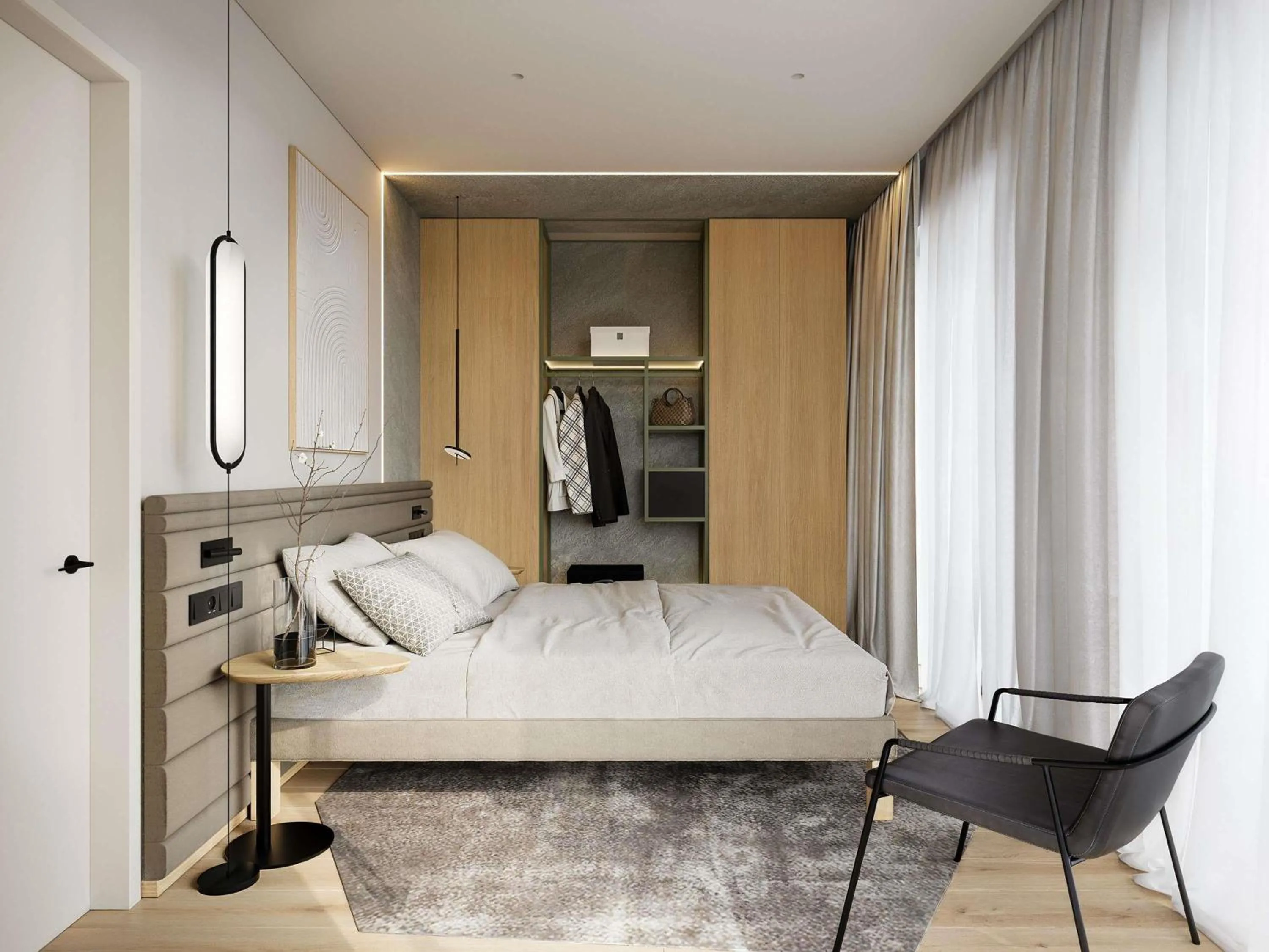 Bedroom, Bed in Novotel Tallinn