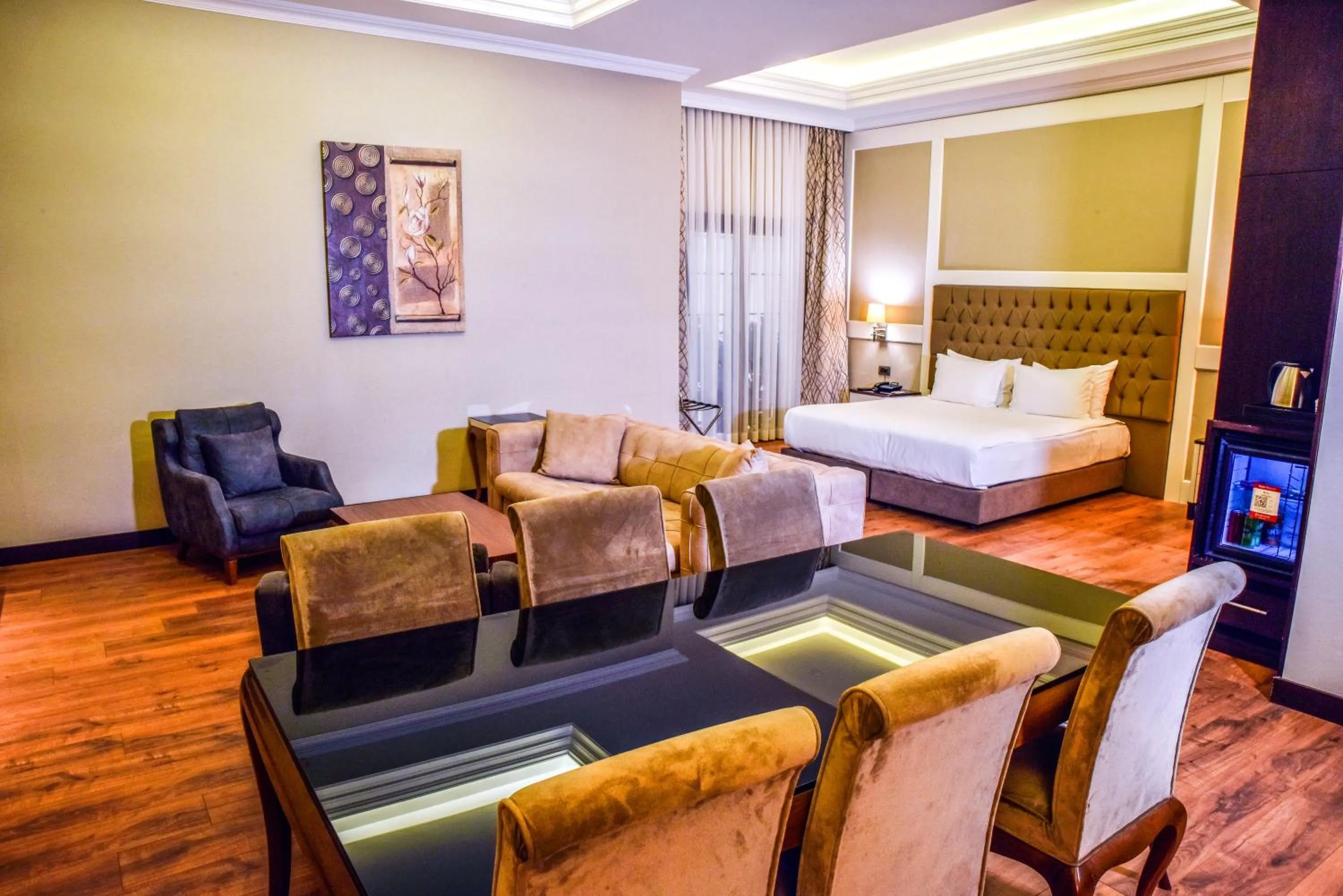 Seating area, Bed in Ramada by Wyndham Istanbul Merter