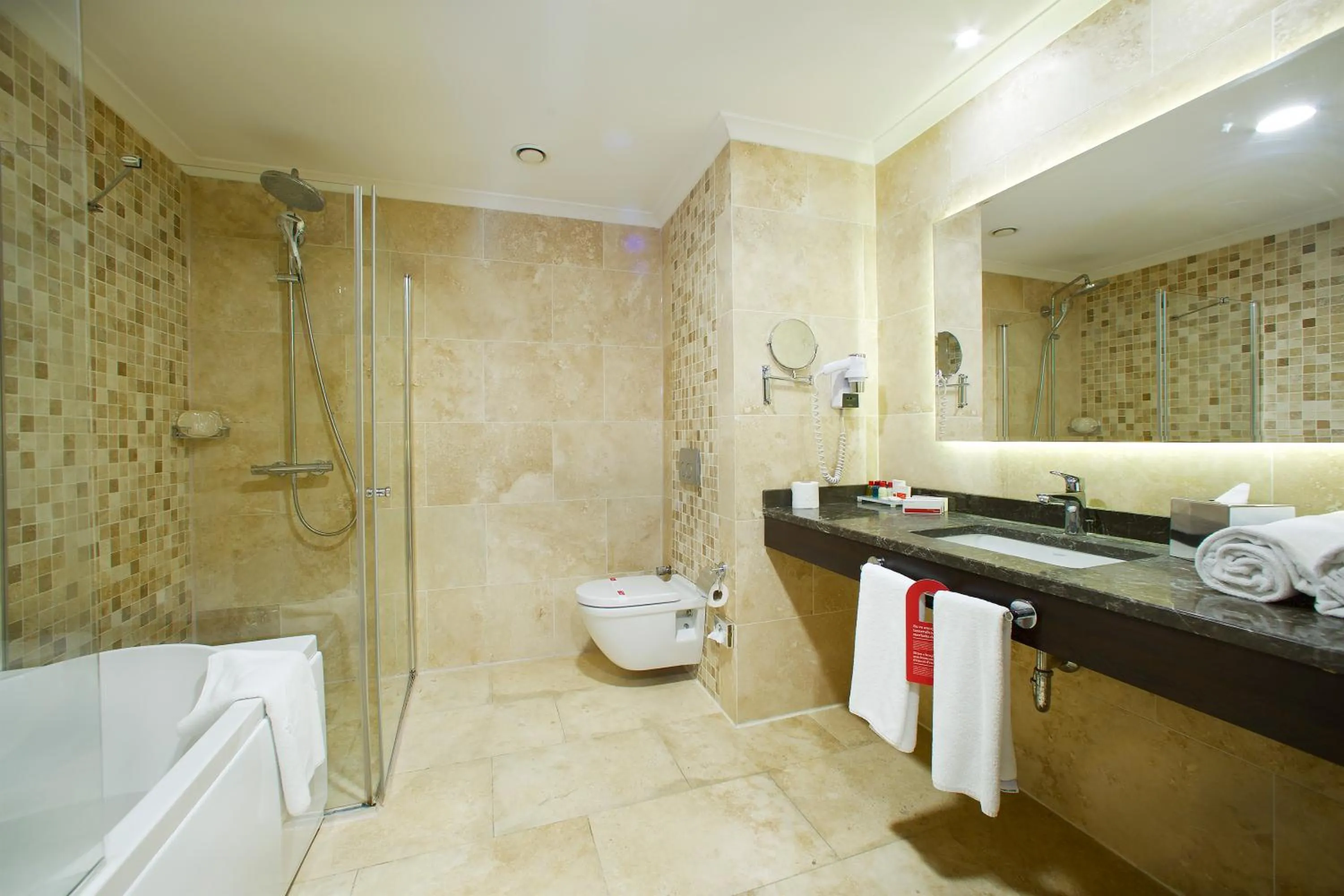 Shower in Ramada by Wyndham Istanbul Merter