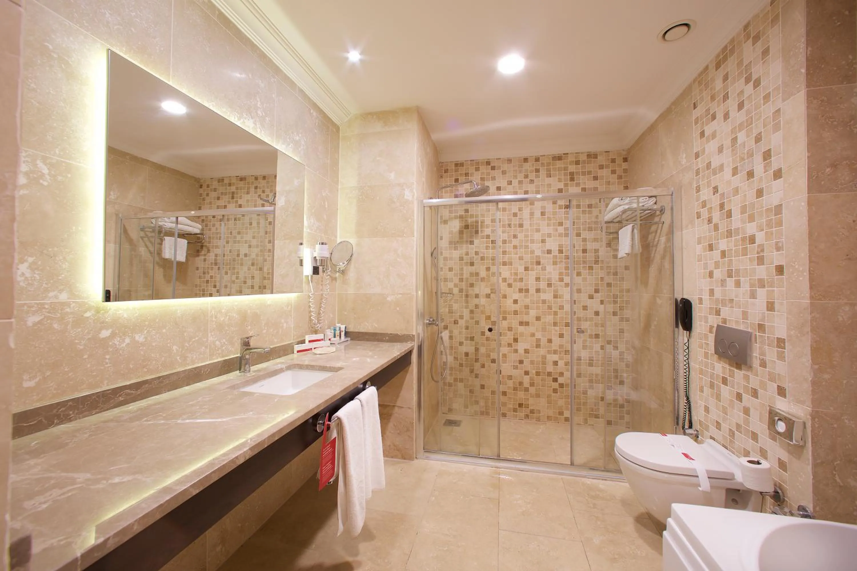Shower in Ramada by Wyndham Istanbul Merter