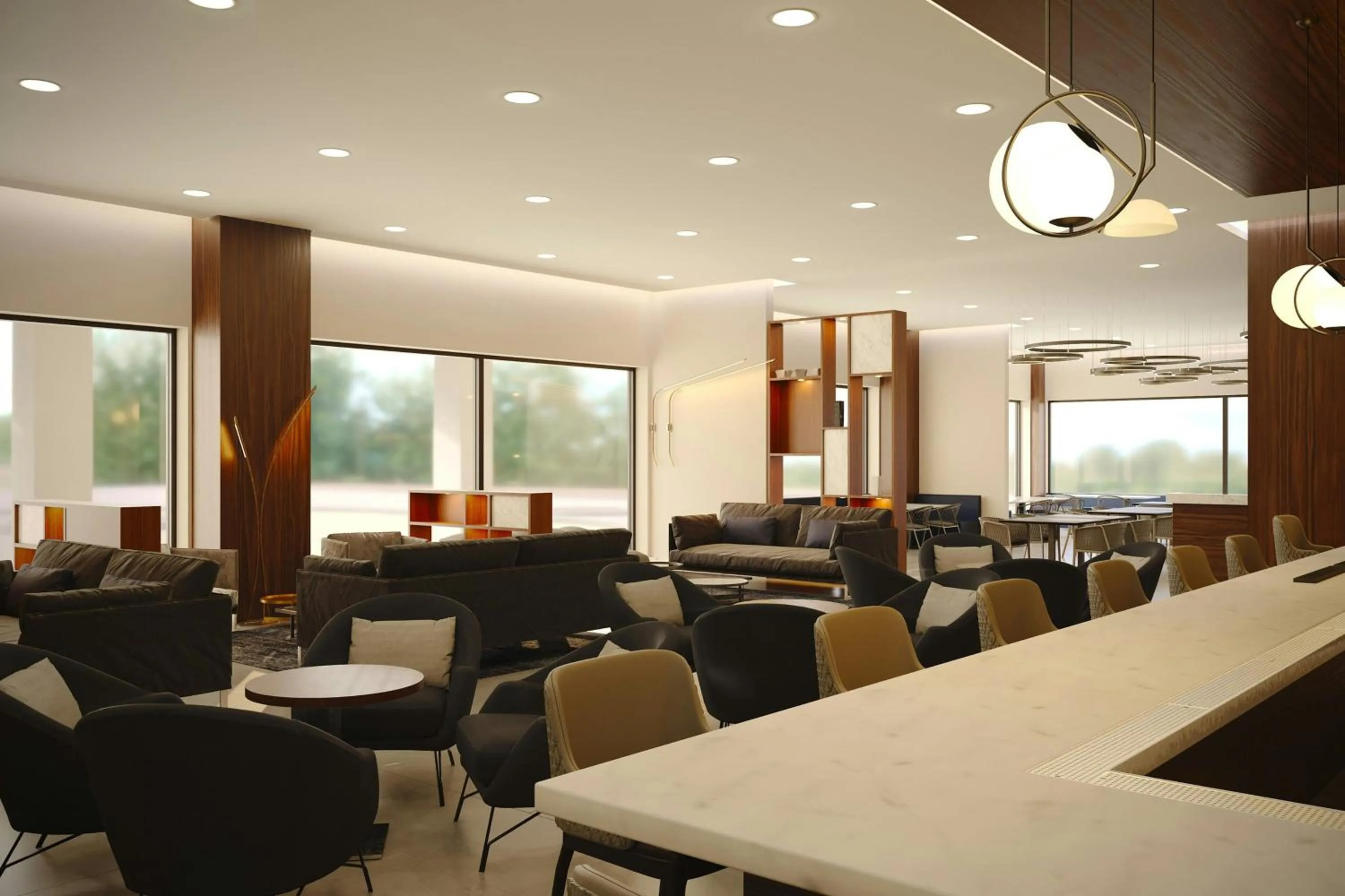 Lounge or bar in AC Hotel by Marriott Georgetown Guyana