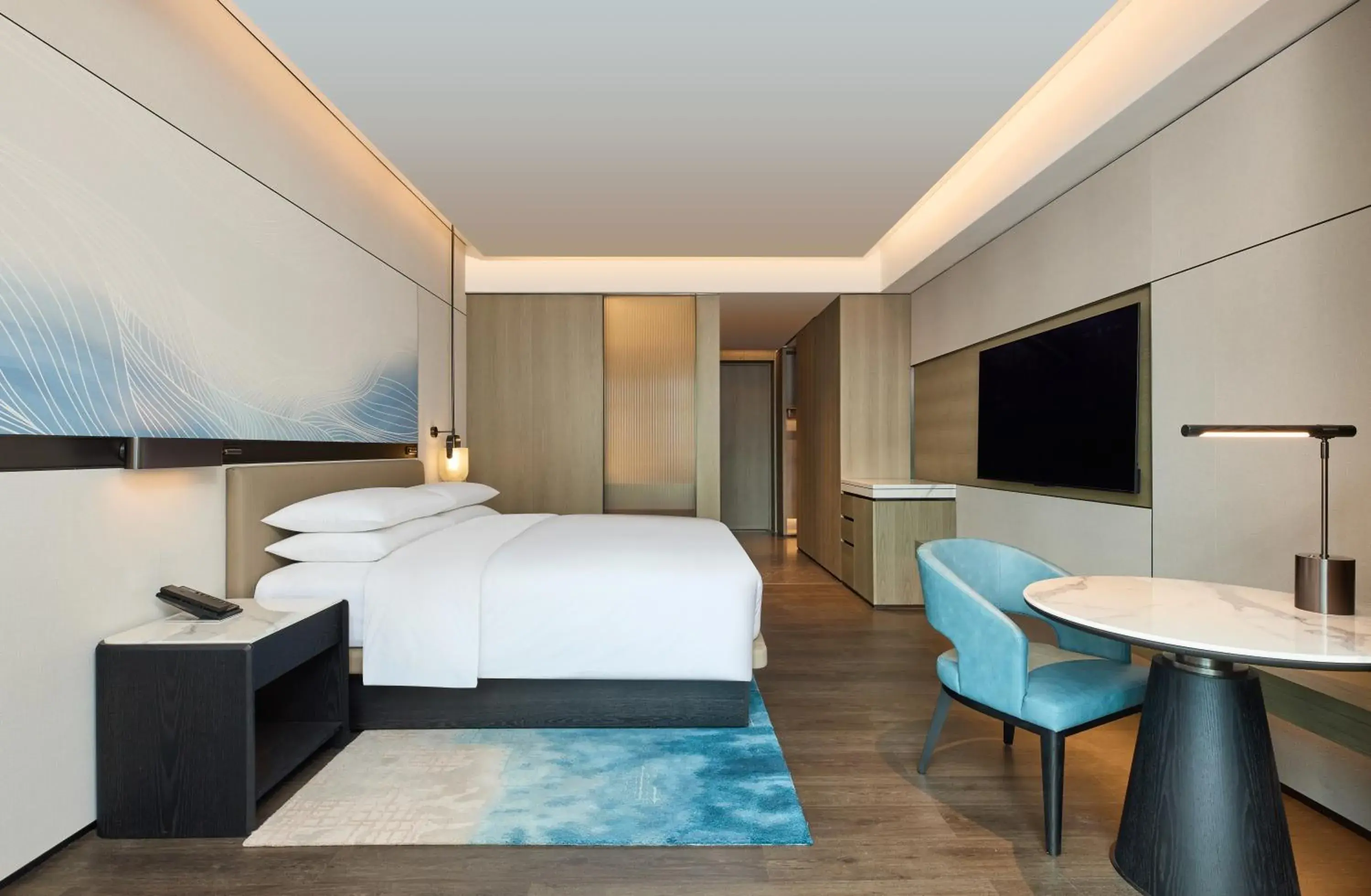 King Room with Macao Ocean View in Courtyard by Marriott Zhuhai King Room with Macao Ocean View in Courtyard by Marriott Zhuhai