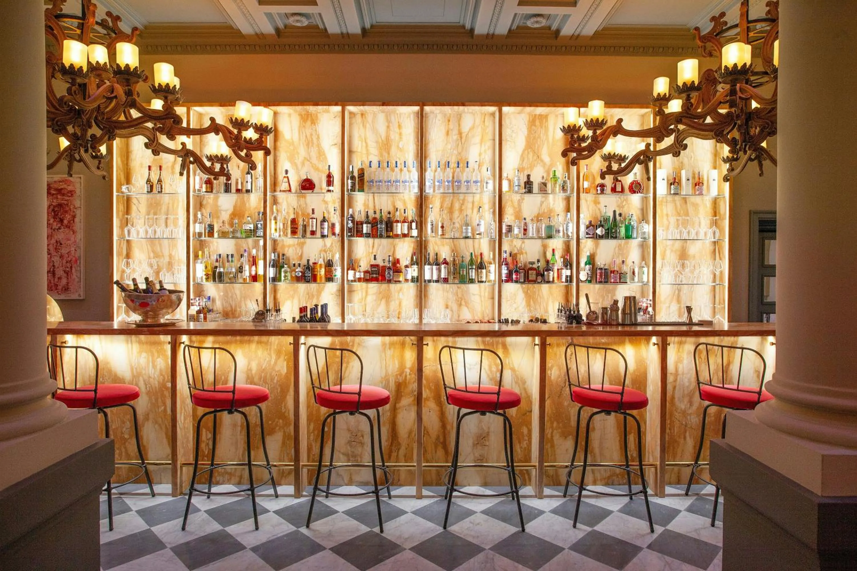 Lounge or bar in Helvetia&Bristol Firenze – Starhotels Collezione