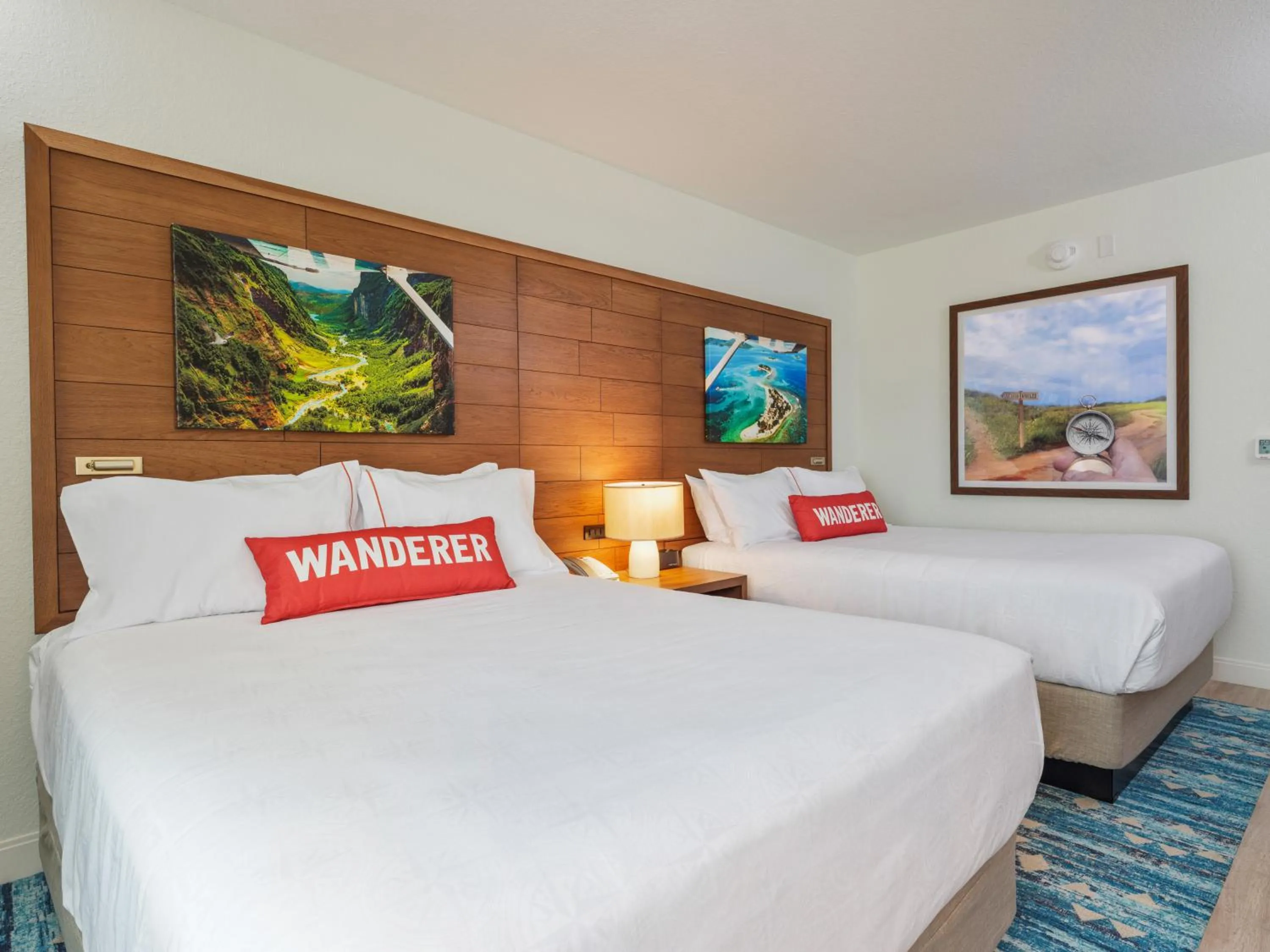 Bed in Compass Hotel Beaufort by Margaritaville