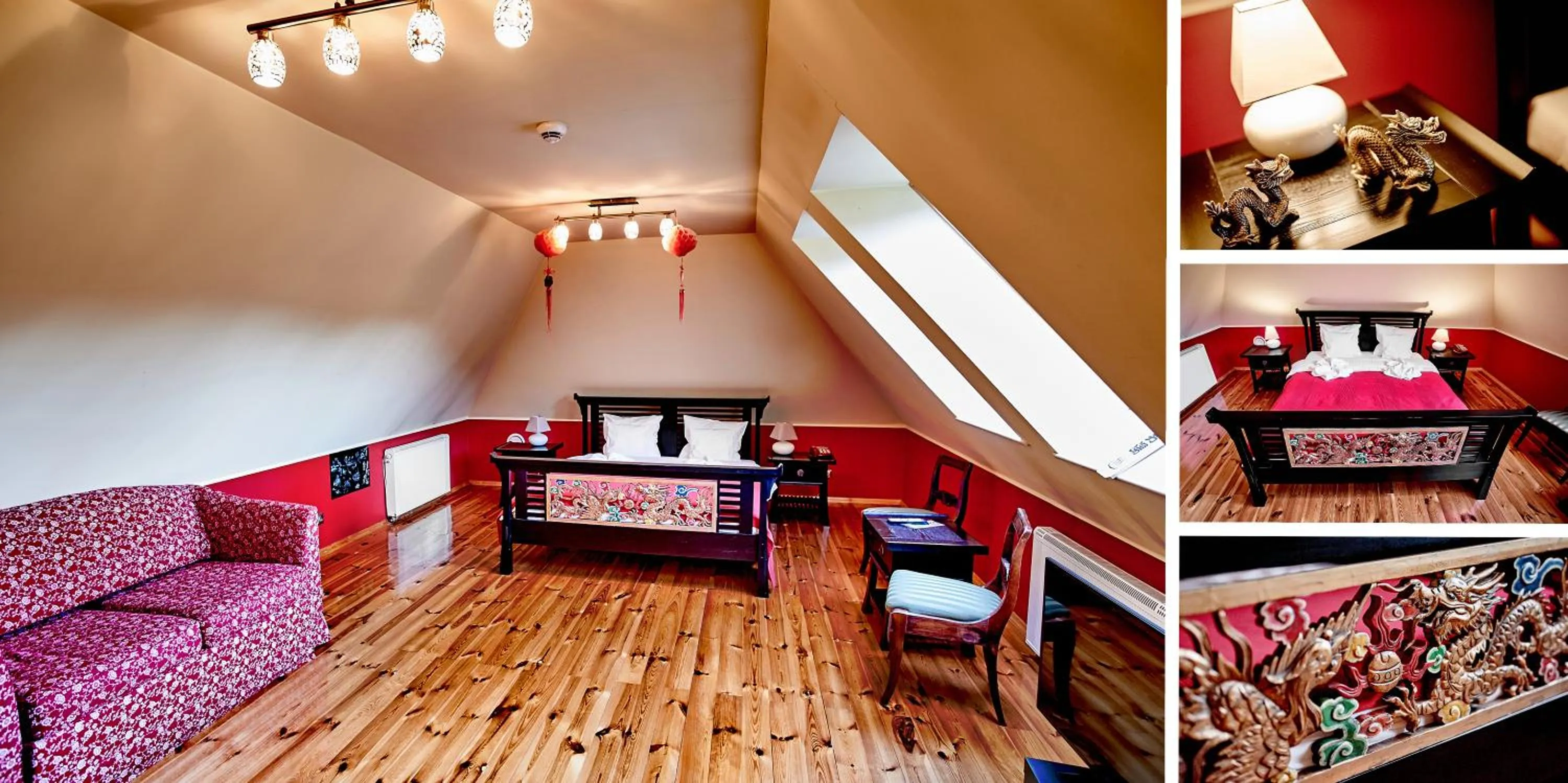 Photo of the whole room, Bed in Pałac Bażantarnia