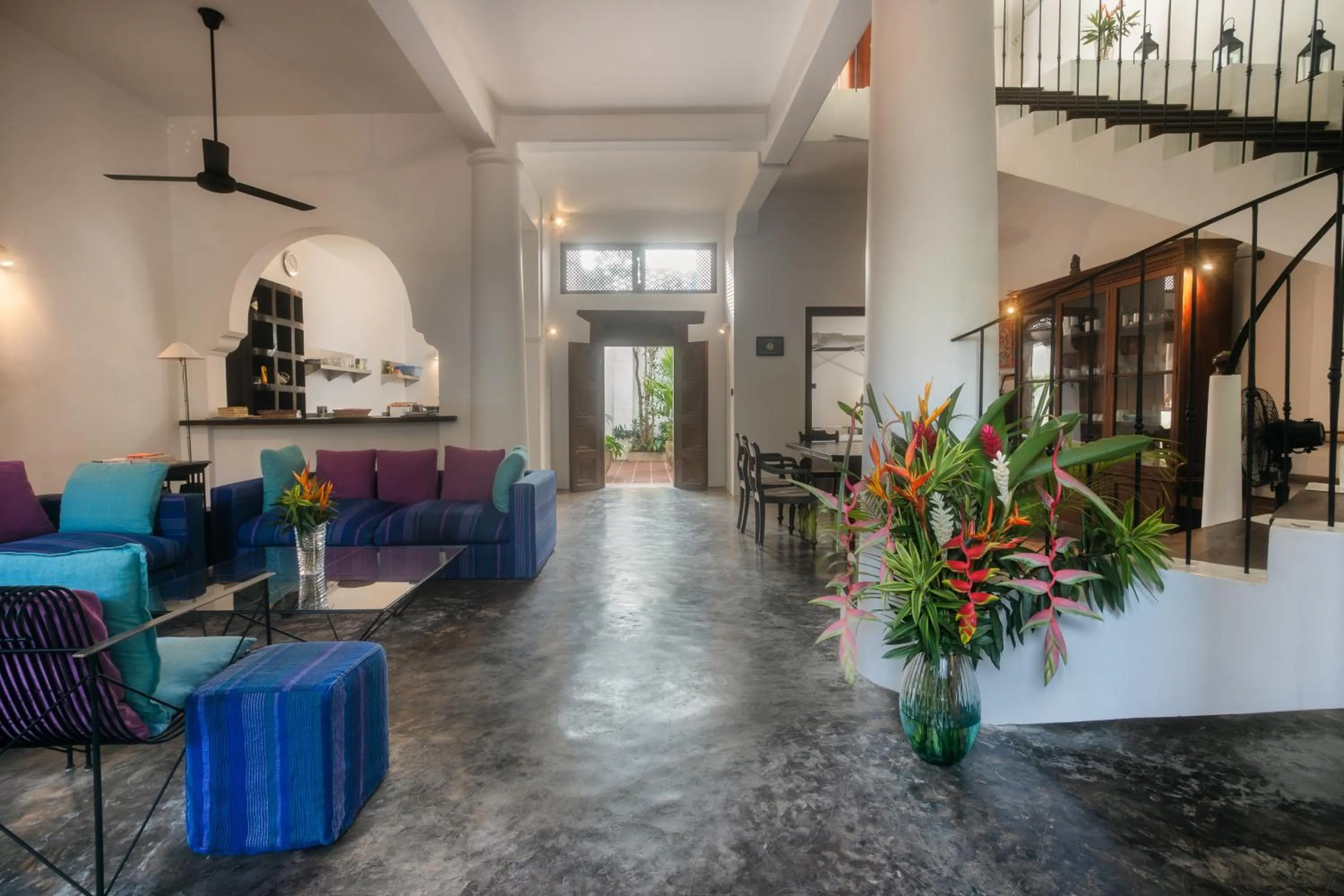 Living room in Villa Aurora, Galle Fort