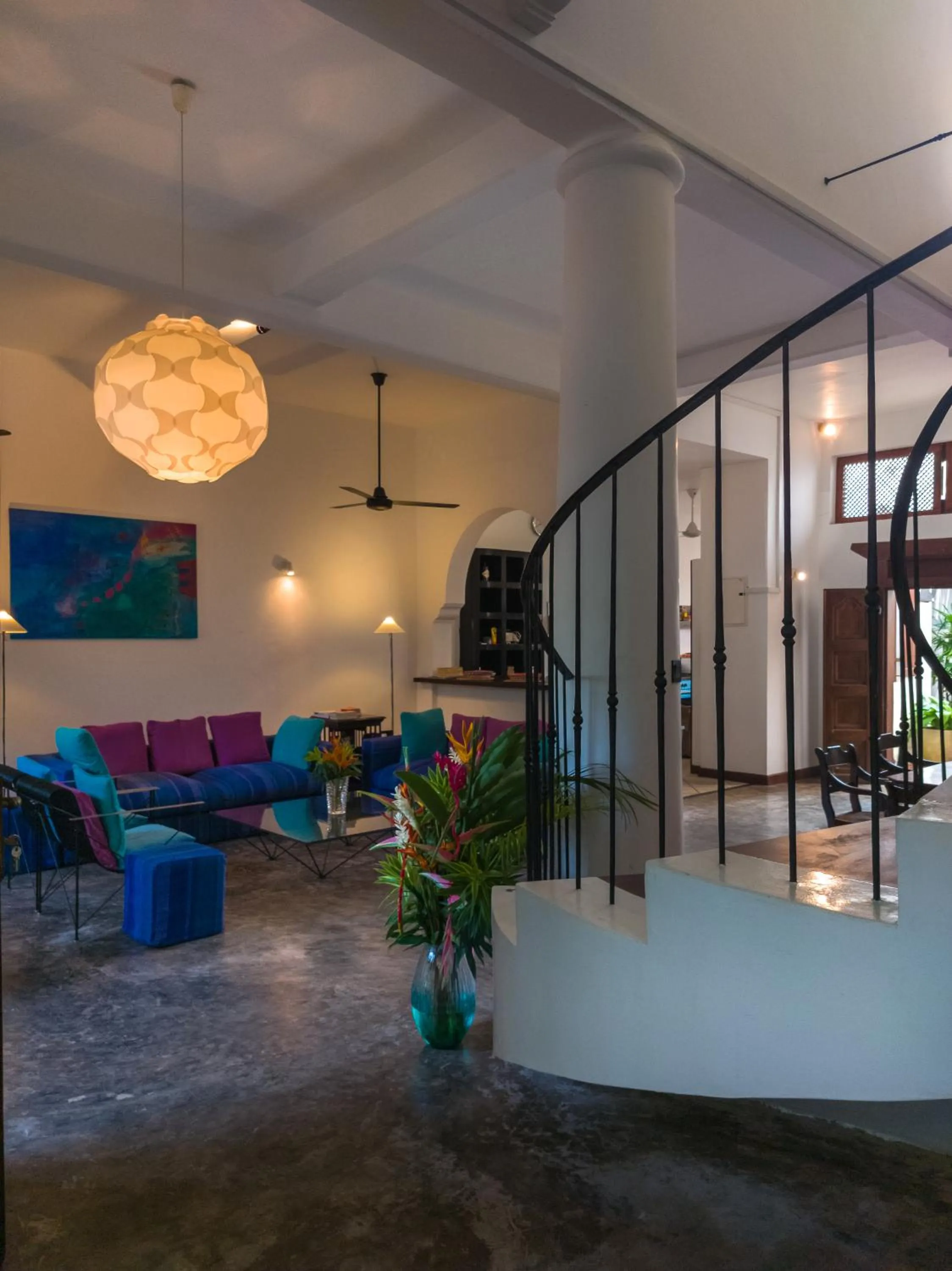 Living room in Villa Aurora, Galle Fort