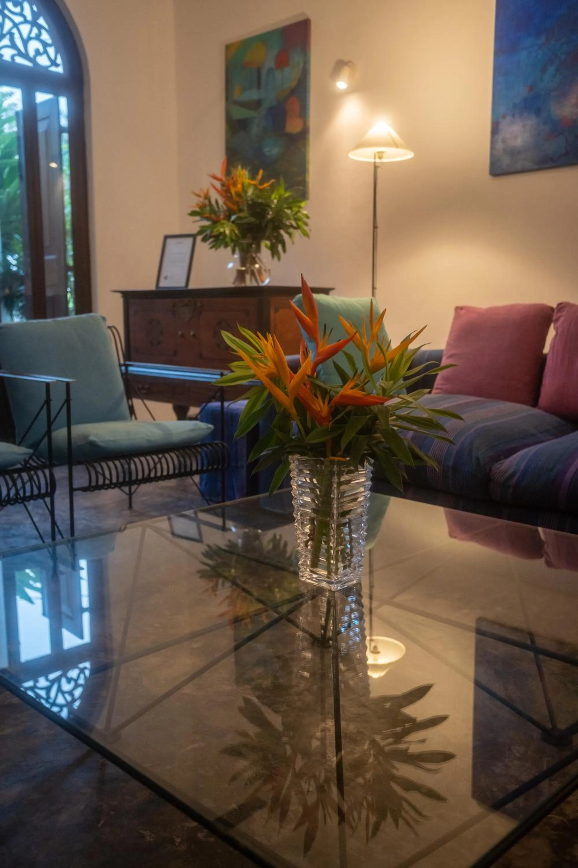 Living room in Villa Aurora, Galle Fort