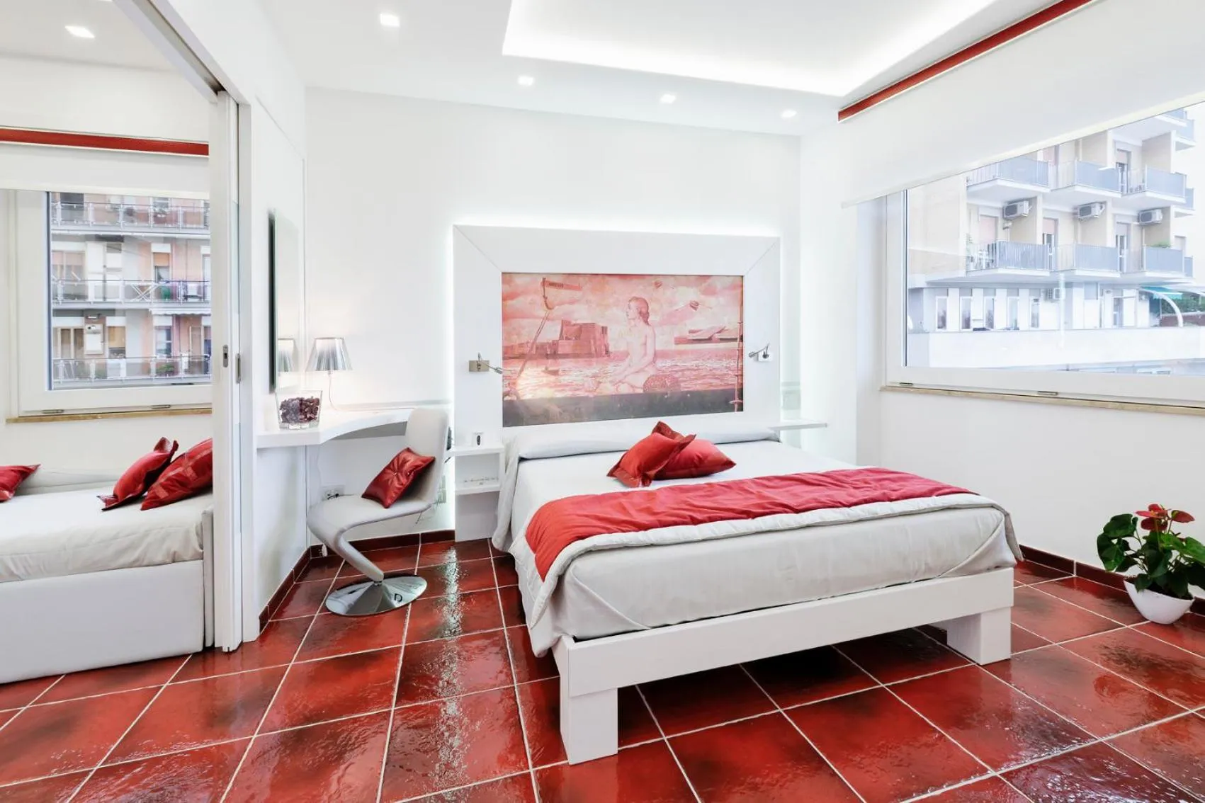 Bed in La Madegra Seasuite