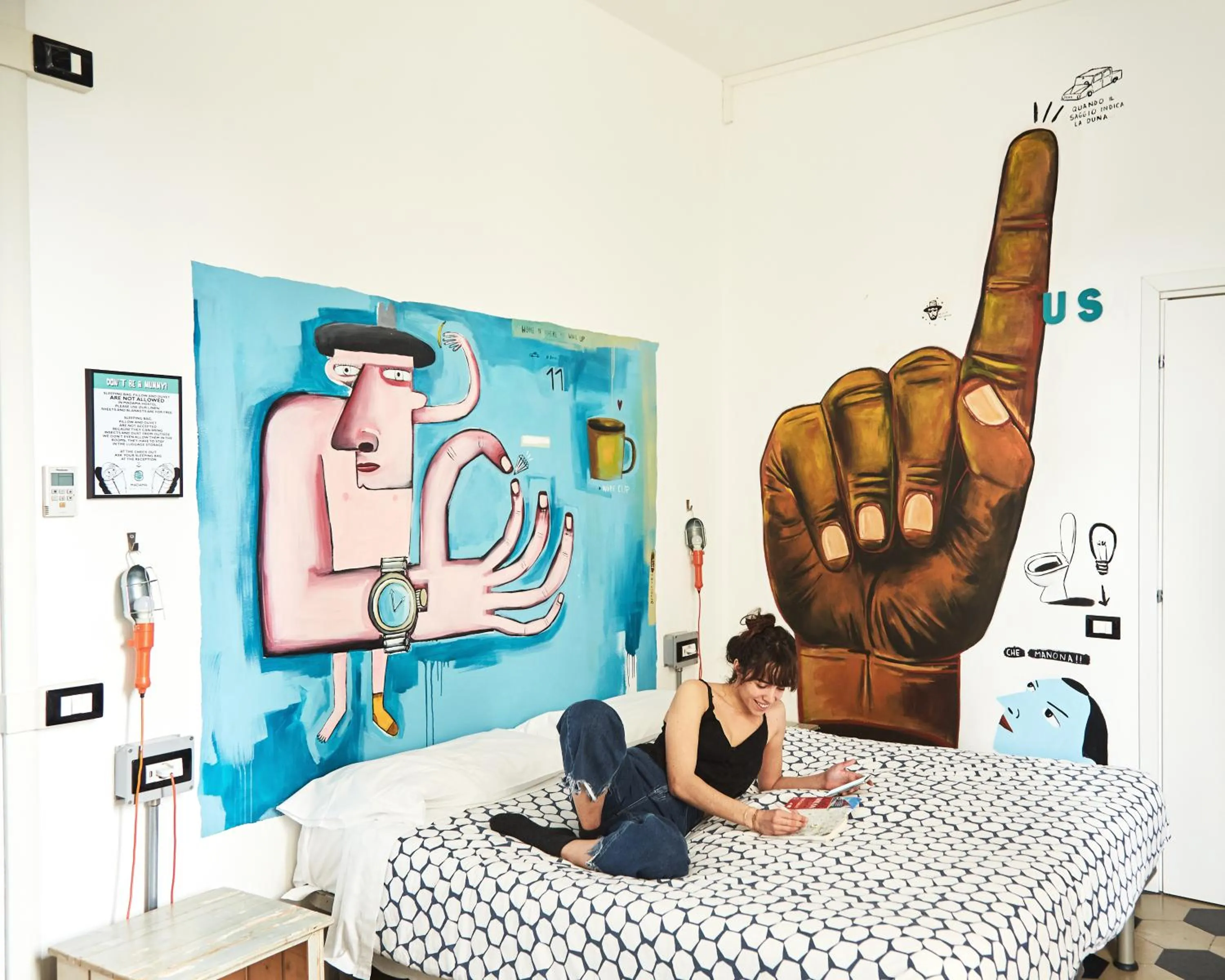 Bed in Madama Hostel & Bistrot