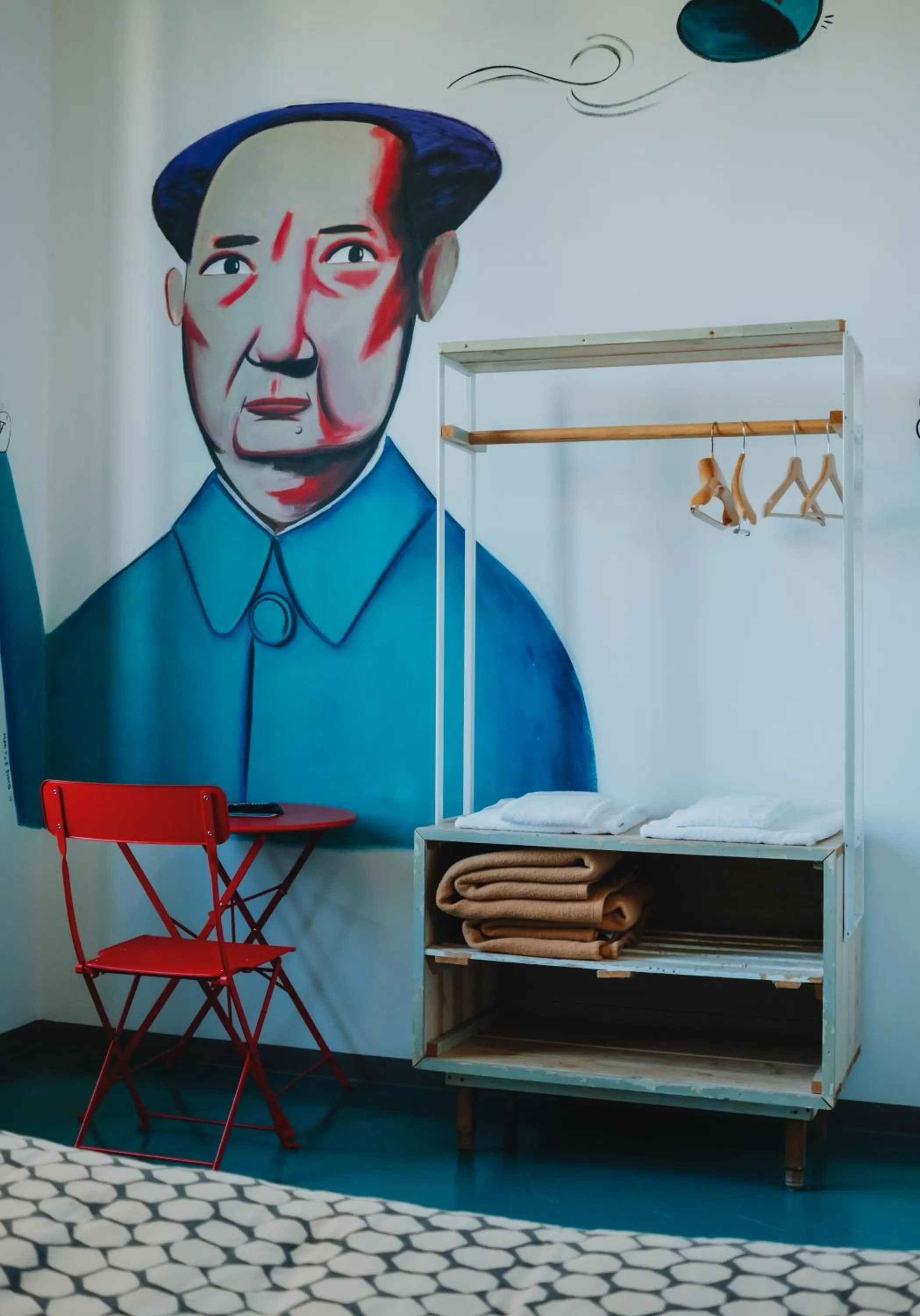 Decorative detail in Madama Hostel & Bistrot