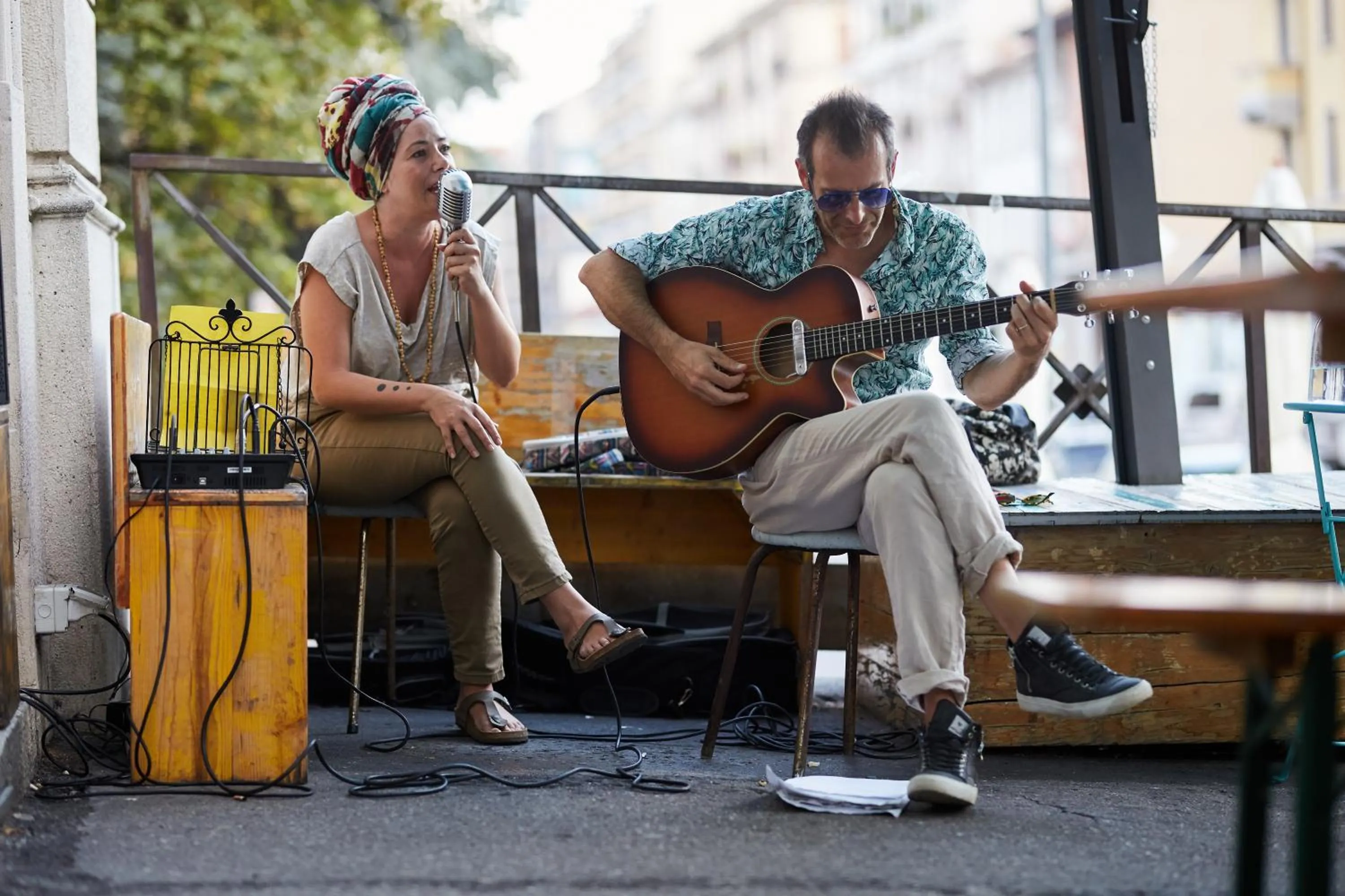 Patio in Madama Hostel & Bistrot