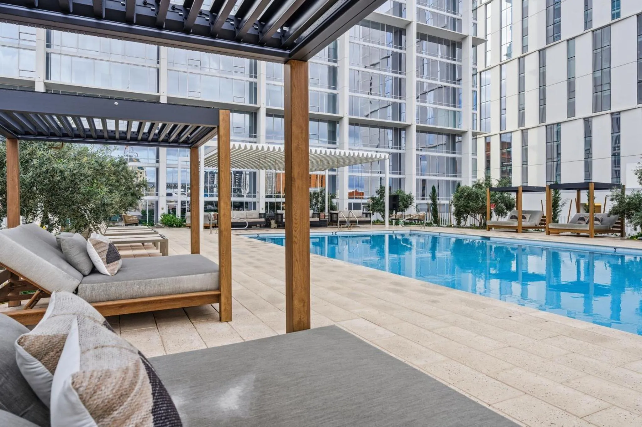 Pool view in Placemakr Downtown Phoenix