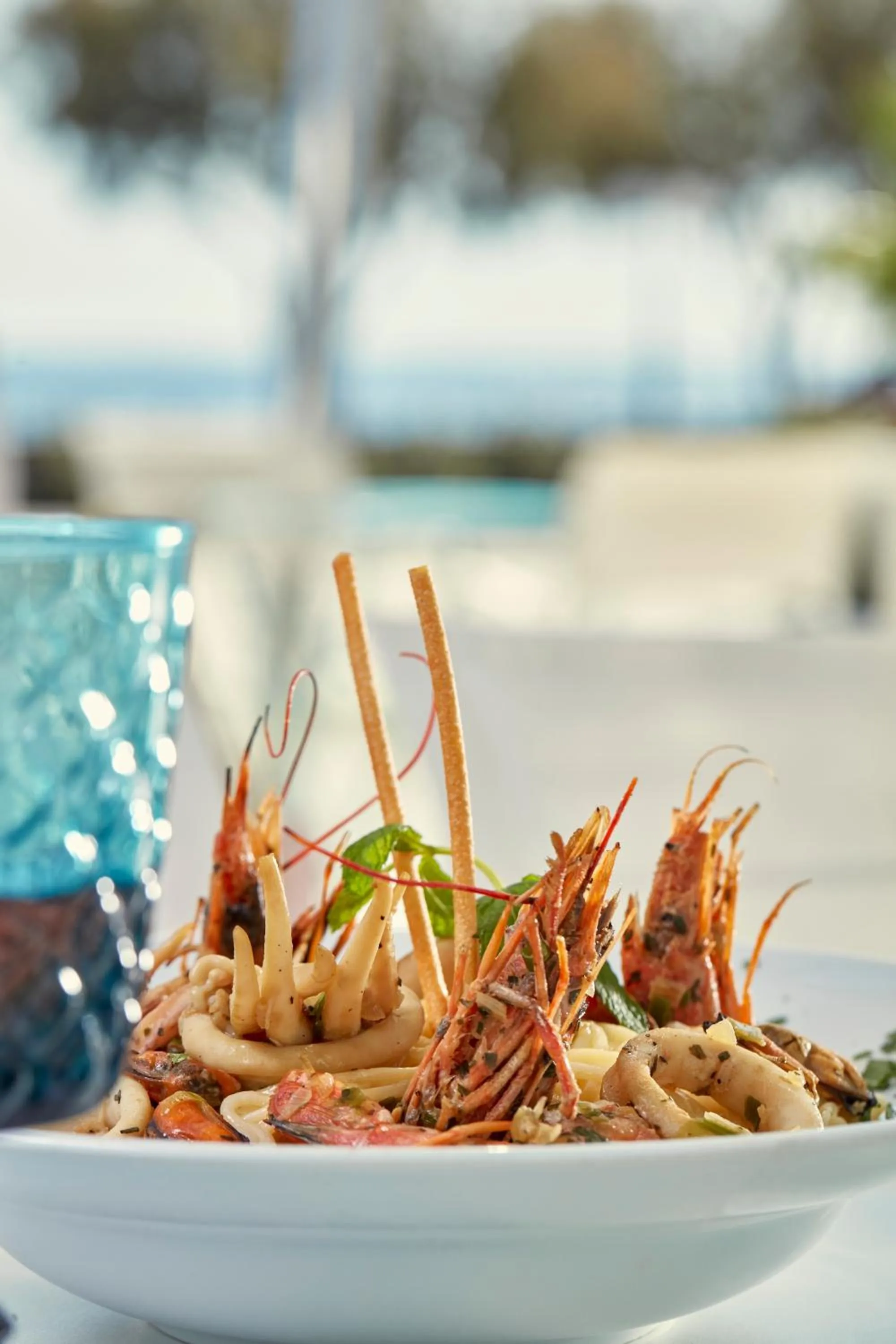 Lunch in Aqua Blue Beach Hotel