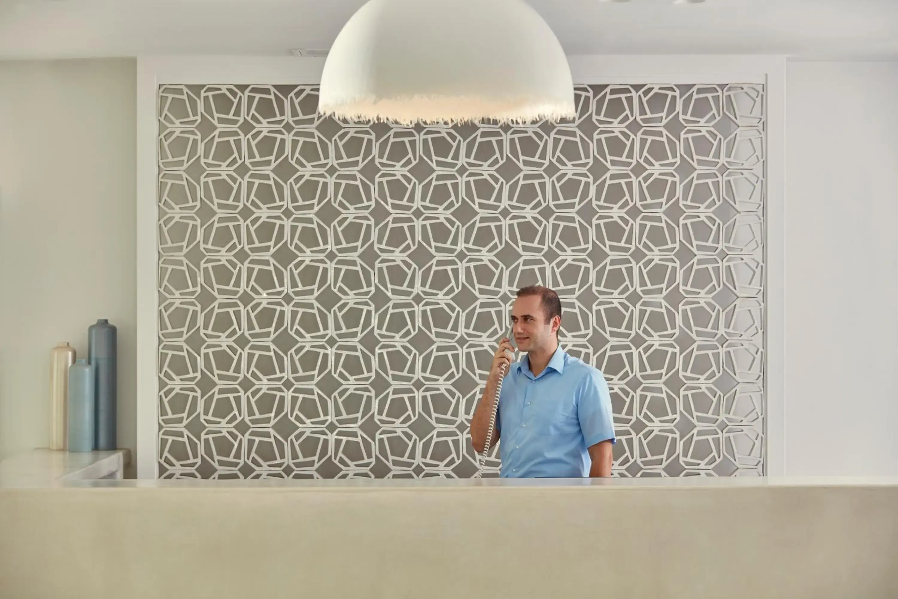 Lobby or reception in Aqua Blue Beach Hotel Lobby or reception in Aqua Blue Beach Hotel