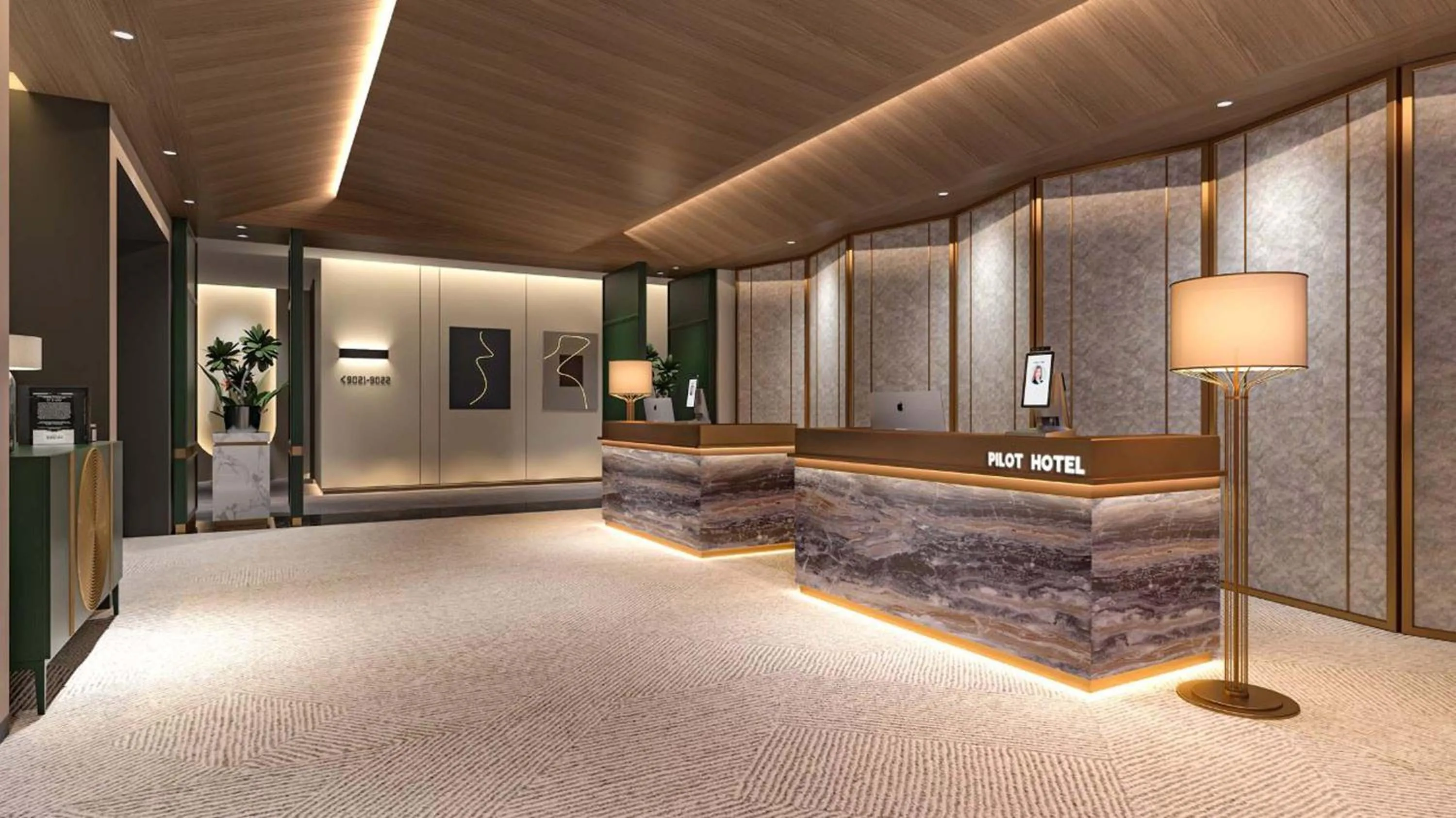 Lobby or reception in Pilot Hotel
