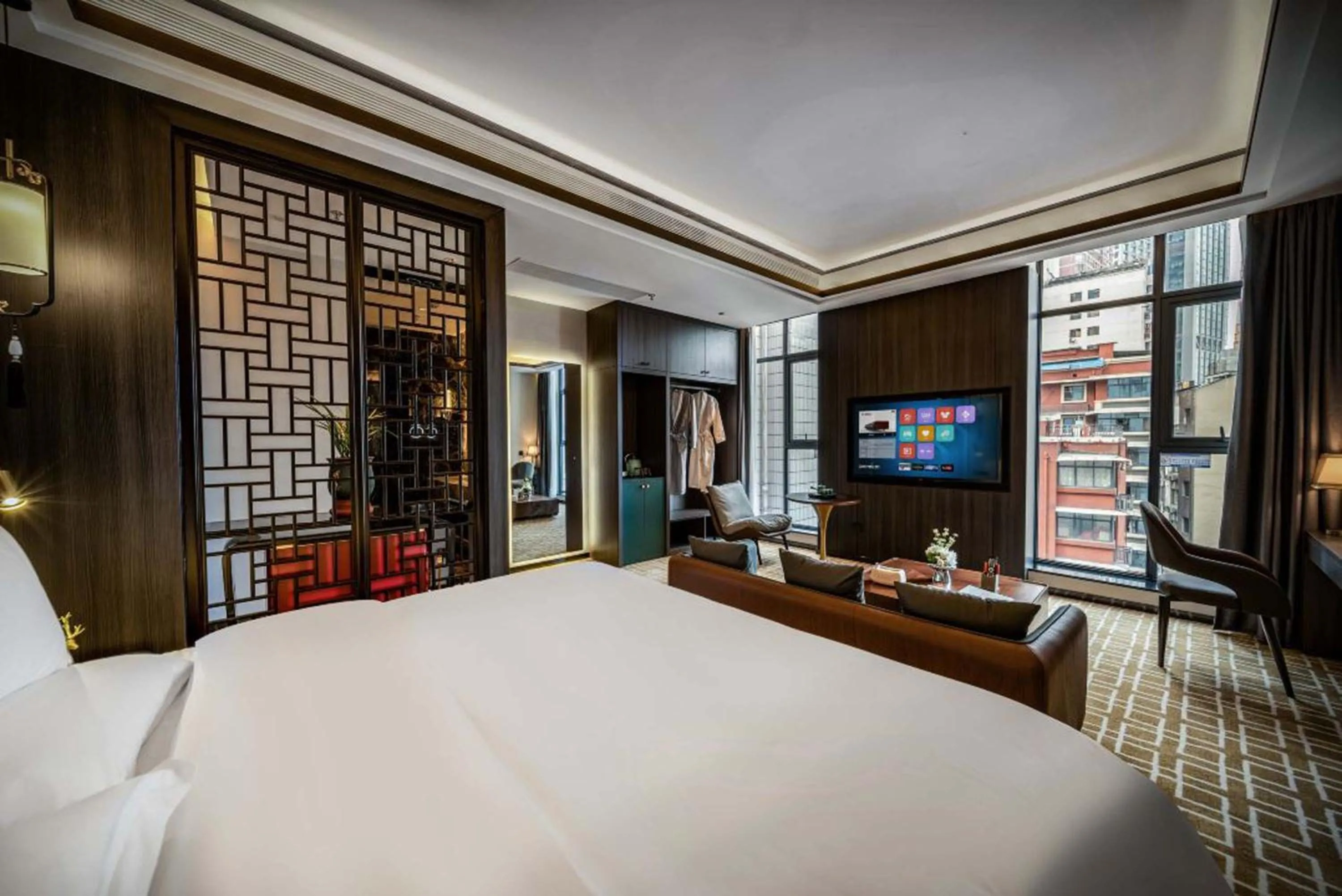 Bed in Pilot Hotel