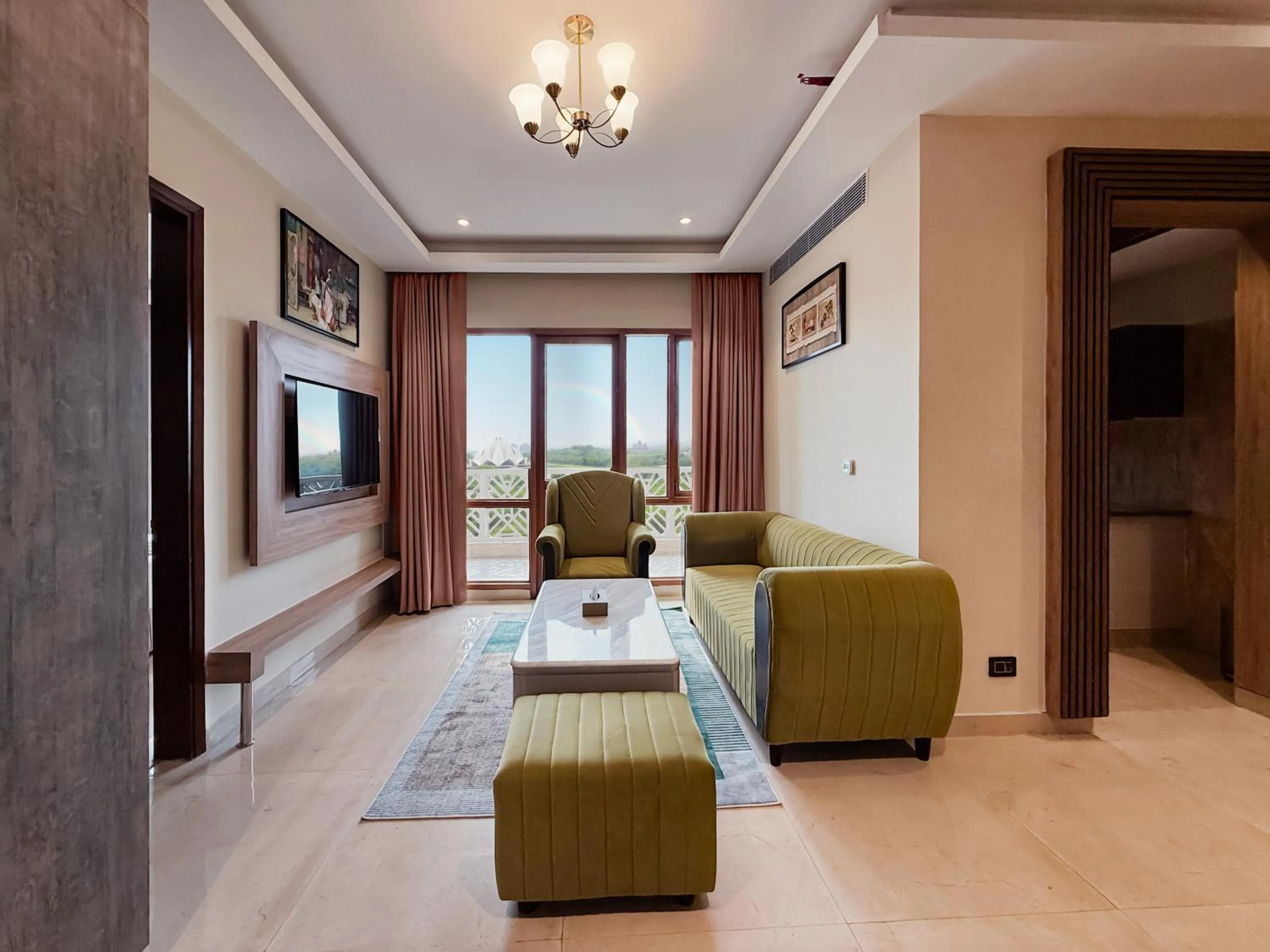 Living room in The Meriton