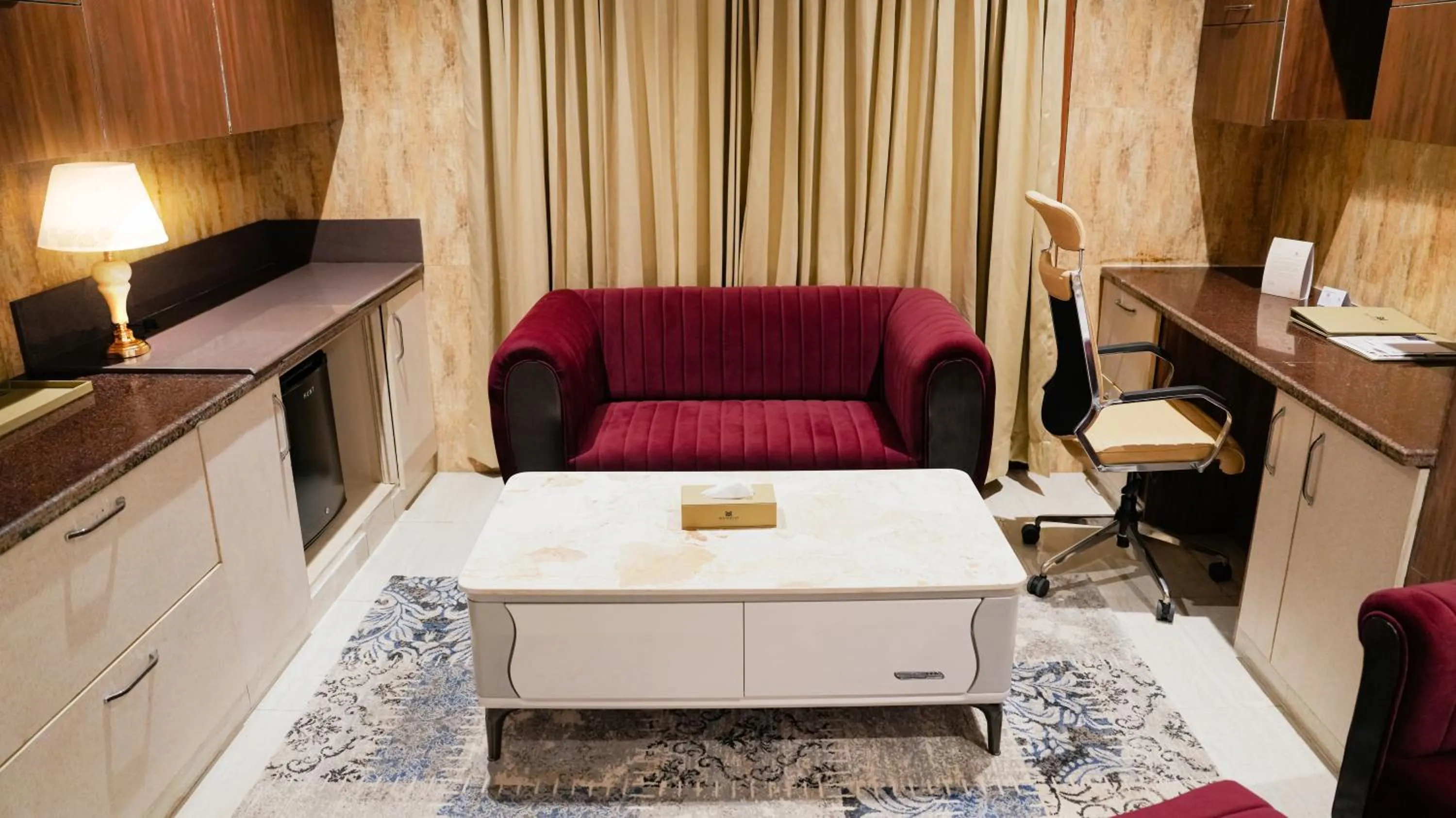 Seating area in The Meriton