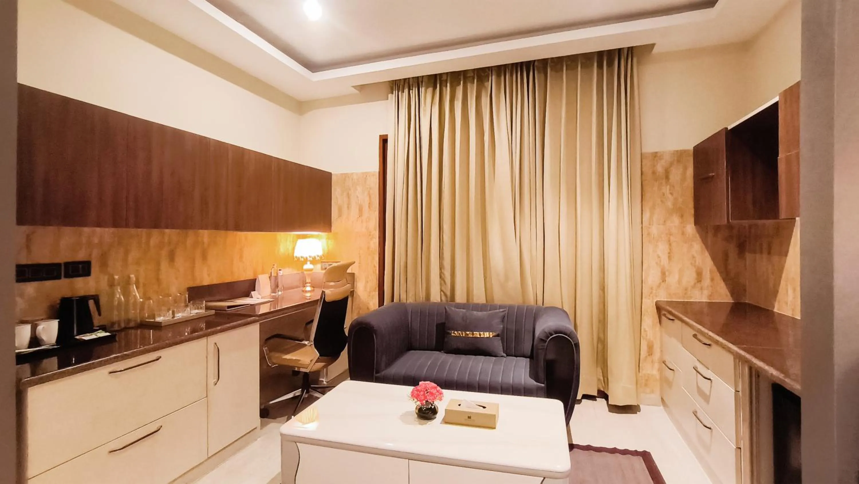 Seating area in The Meriton