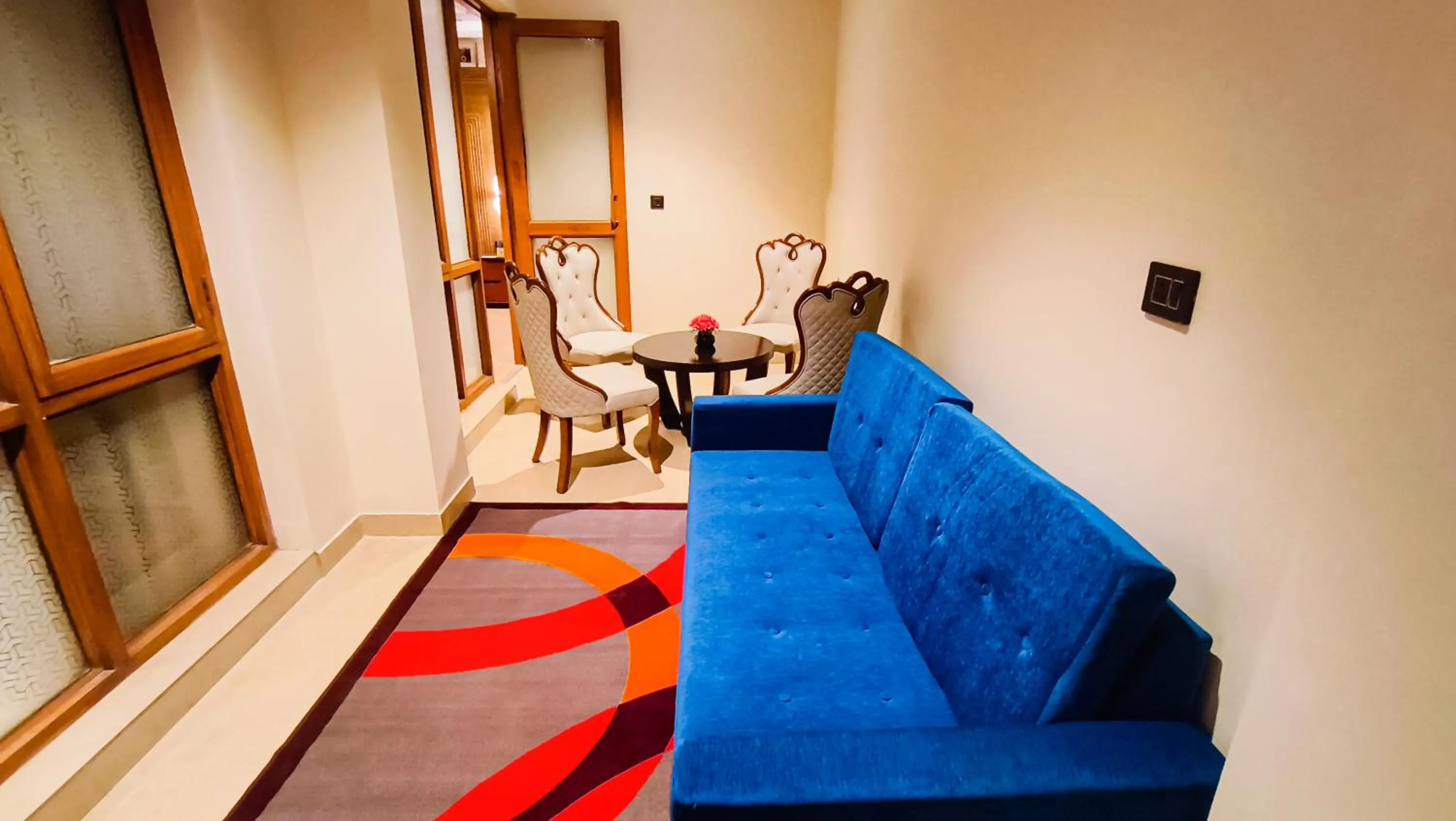 Seating area in The Meriton