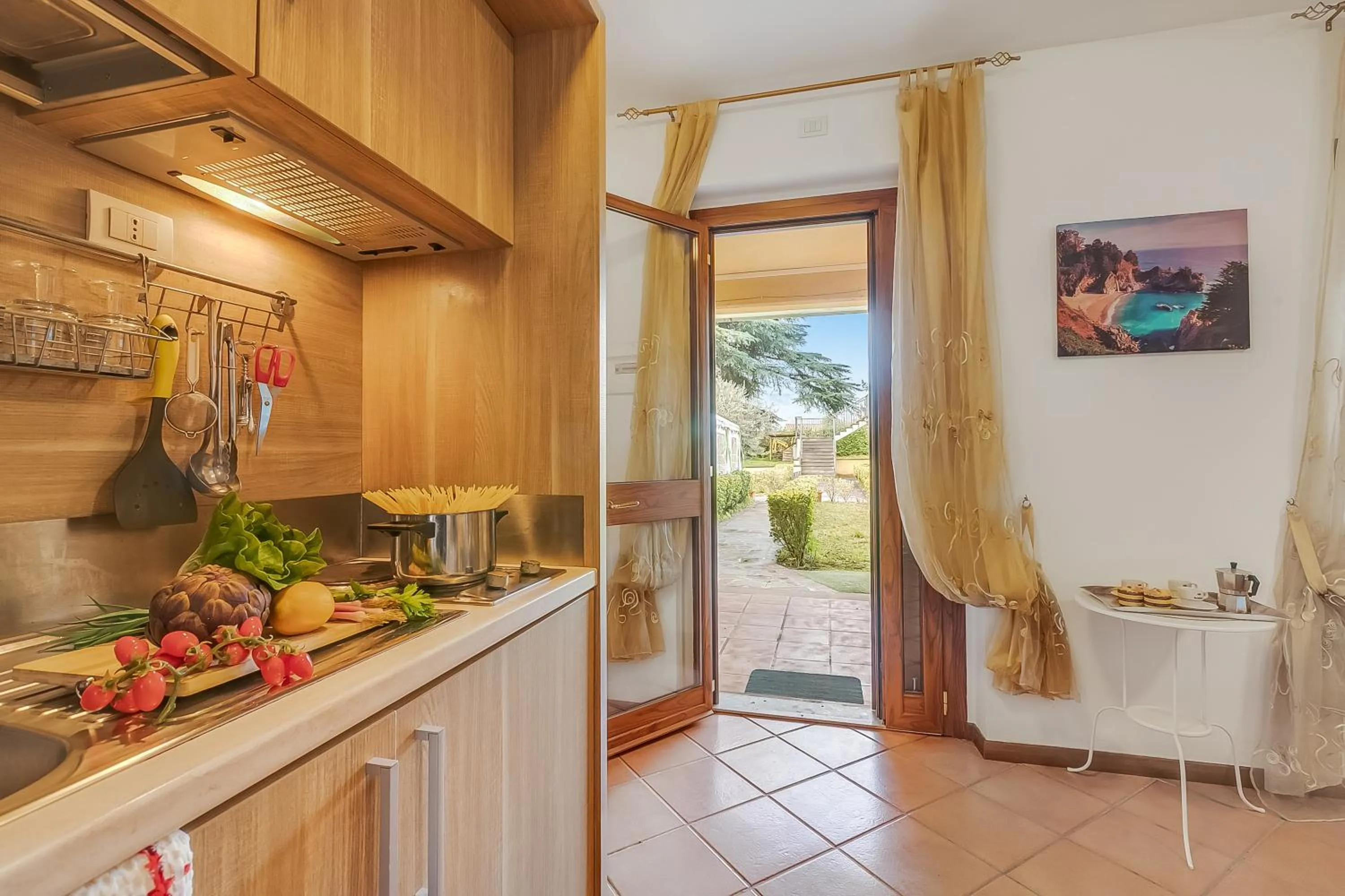 Kitchen or kitchenette in Residence La Perla