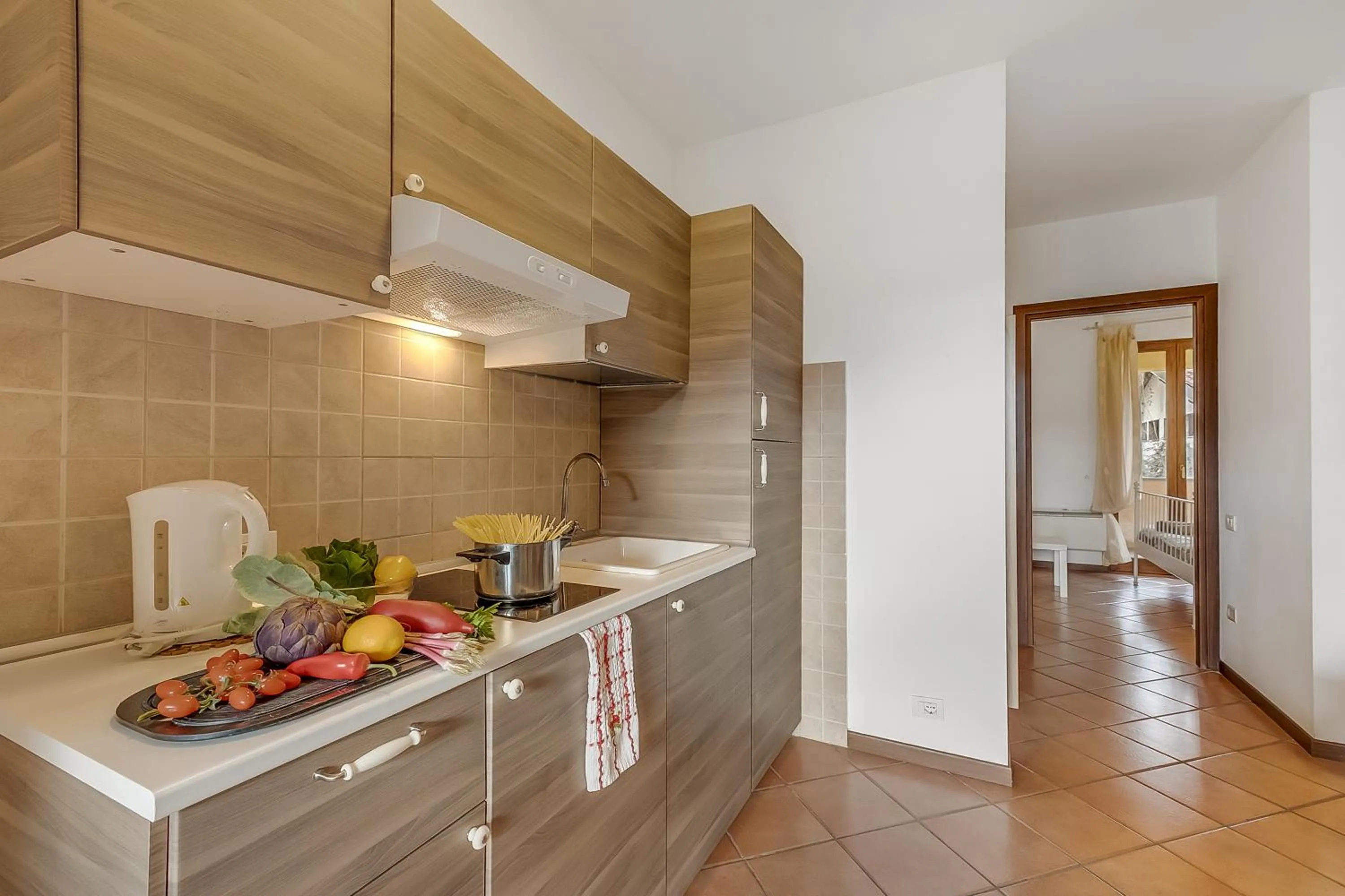 Kitchen or kitchenette in Residence La Perla