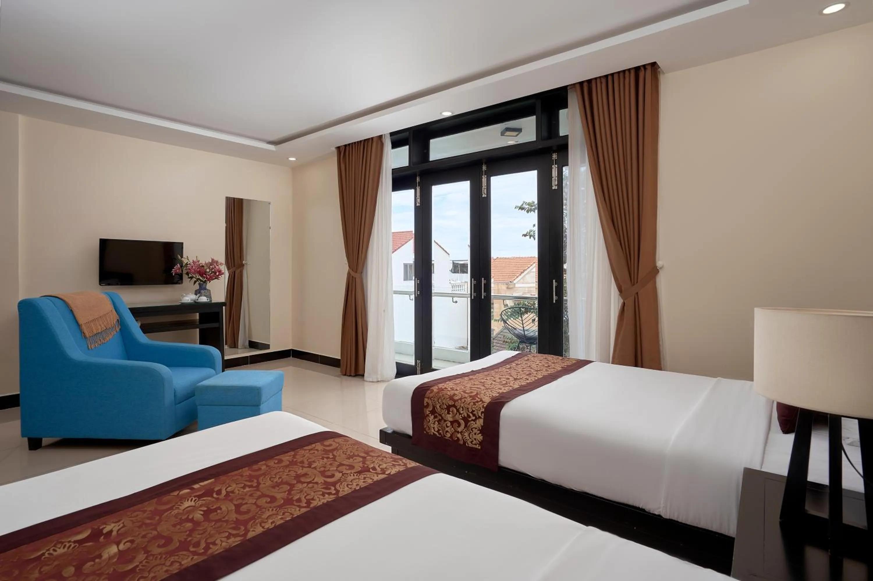 Bed in Banana Garden Villa