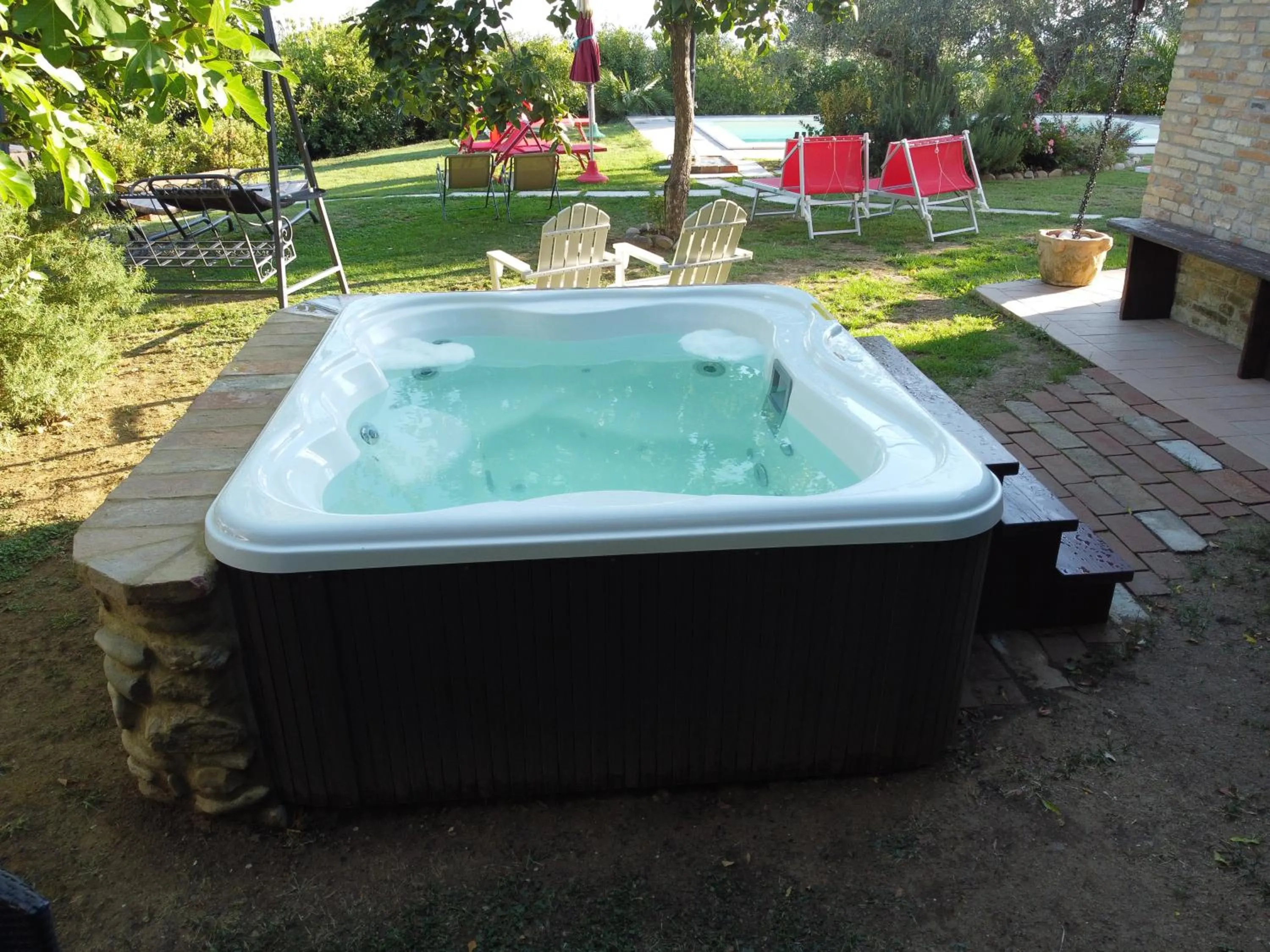 Hot Tub in Agriturismo Corte Decia