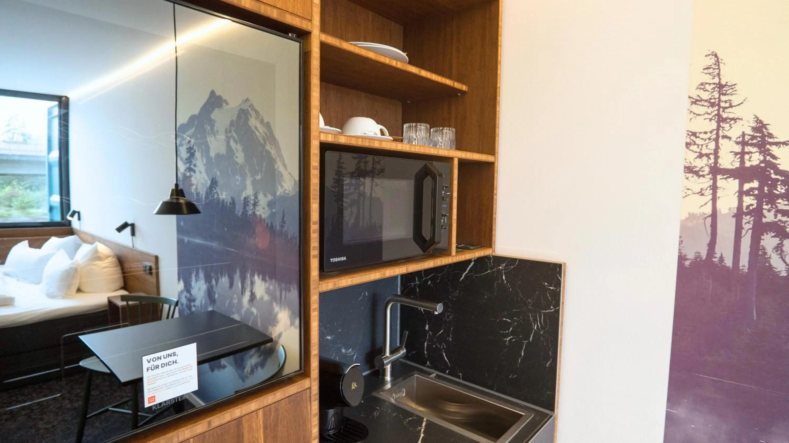 Kitchen or kitchenette in TIN INN Nettetal-Kaldenkirchen