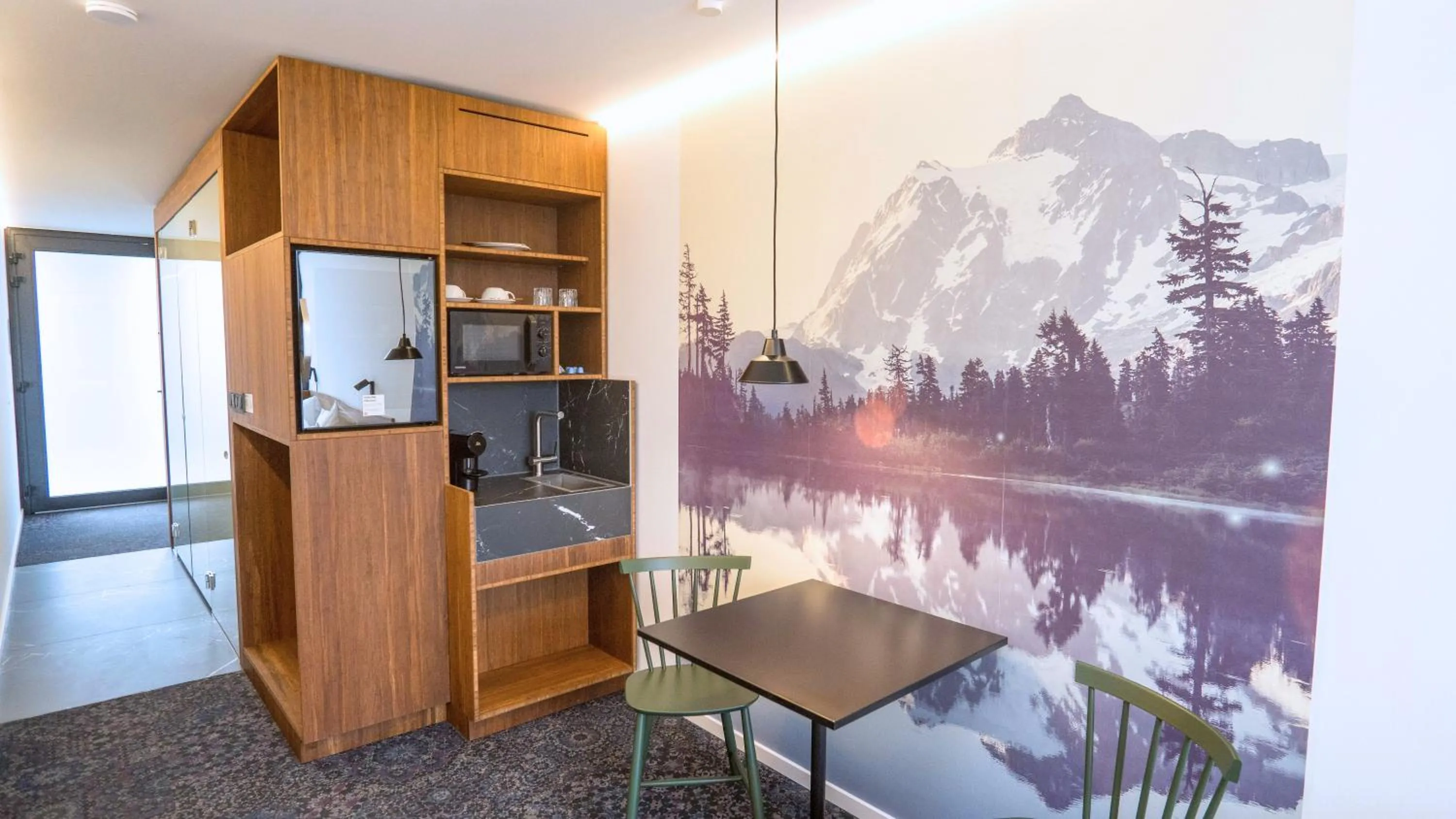 Kitchen or kitchenette in TIN INN Nettetal-Kaldenkirchen