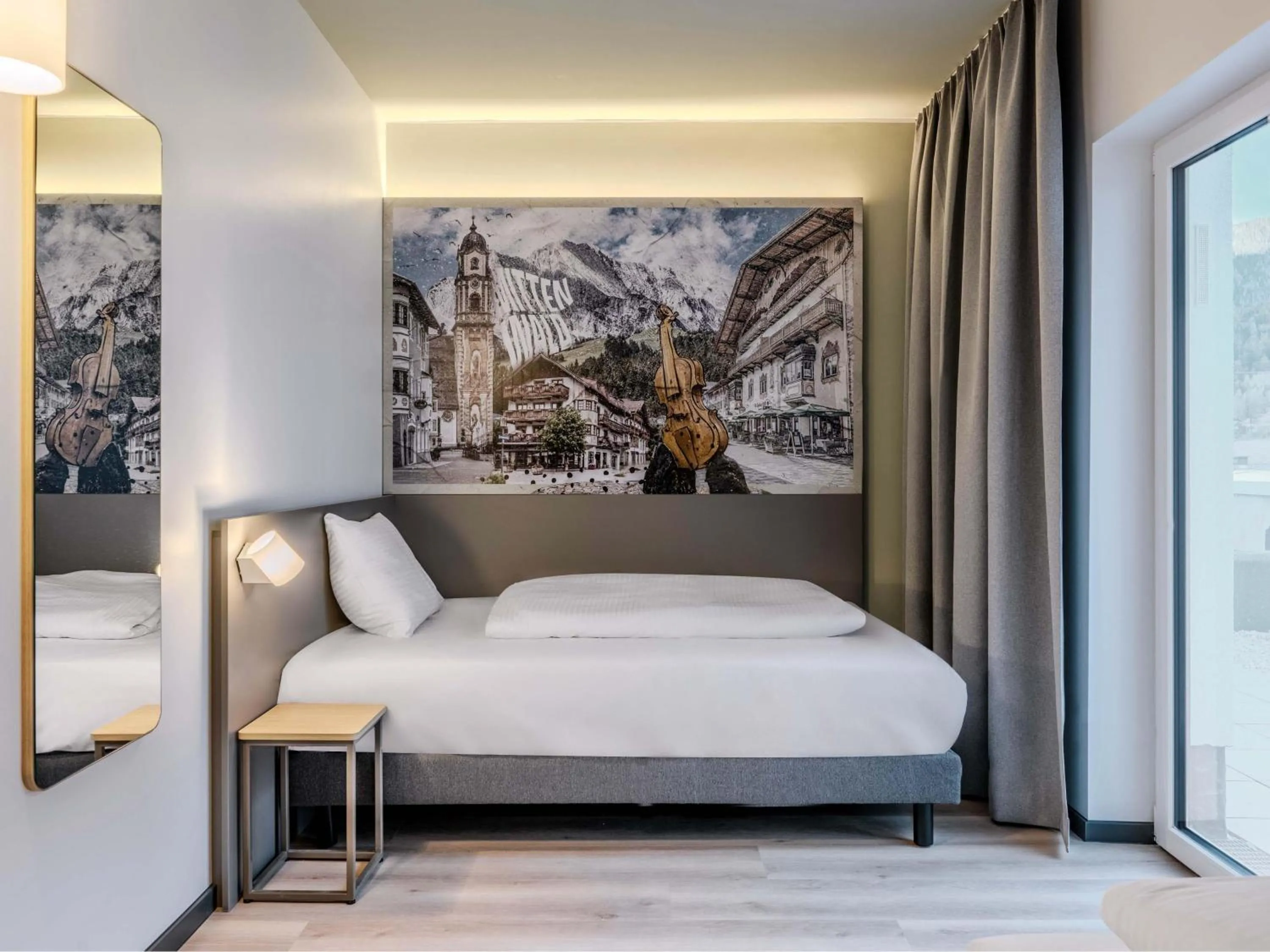 Photo of the whole room, Bed in B&B HOTEL Mittenwald