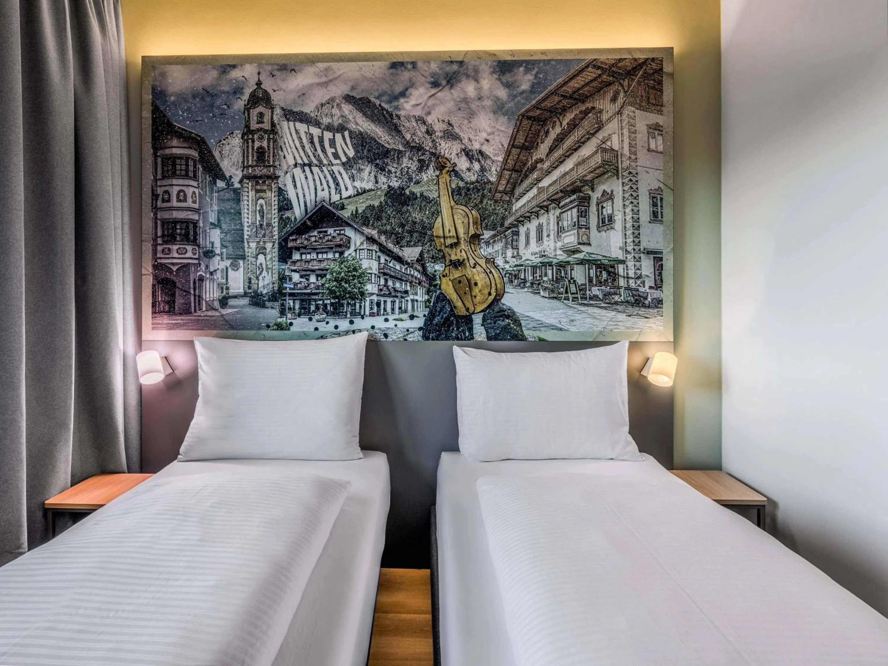 Photo of the whole room, Bed in B&B HOTEL Mittenwald