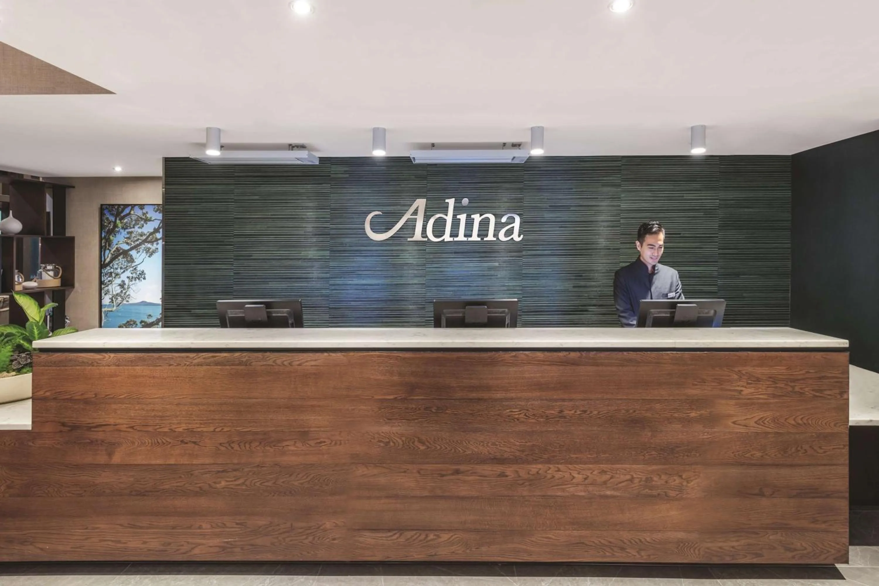 Lobby or reception in Adina Apartment Hotel Auckland Britomart
