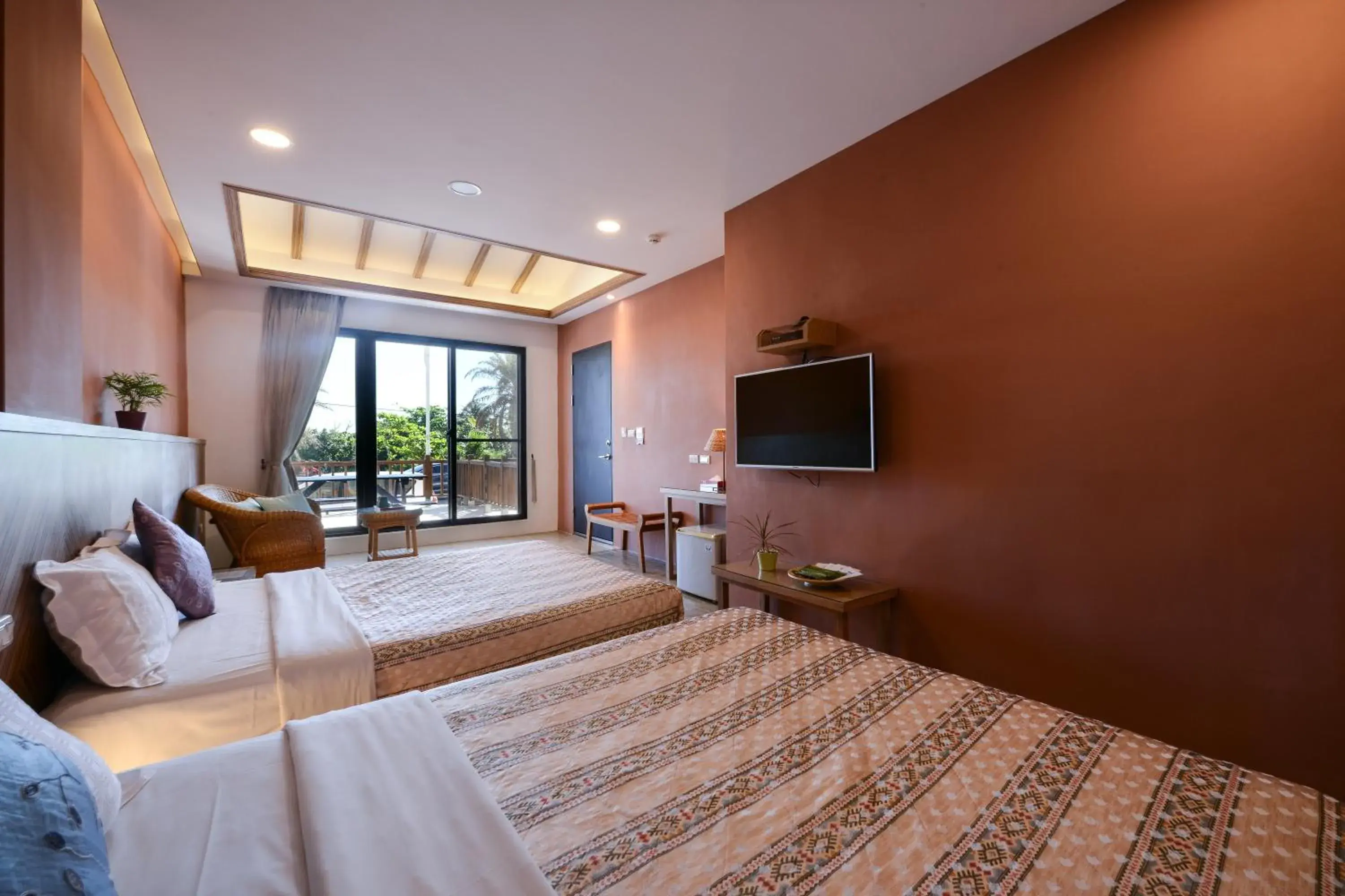 Decorative detail, Bed in Kenting Coast Resort Decorative detail, Bed in Kenting Coast Resort