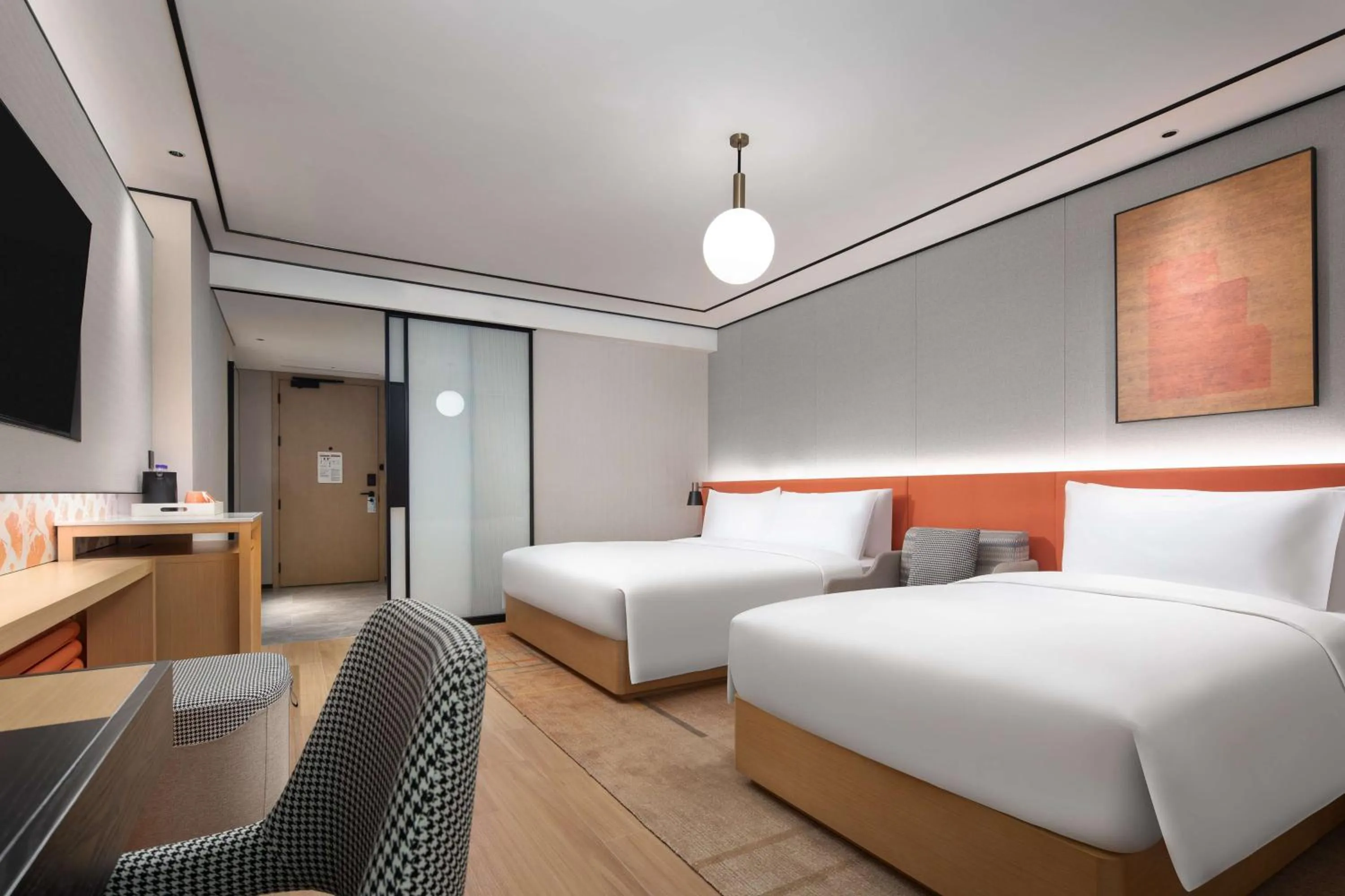 Bed in Hilton Garden Inn Chengde Mountain Resort