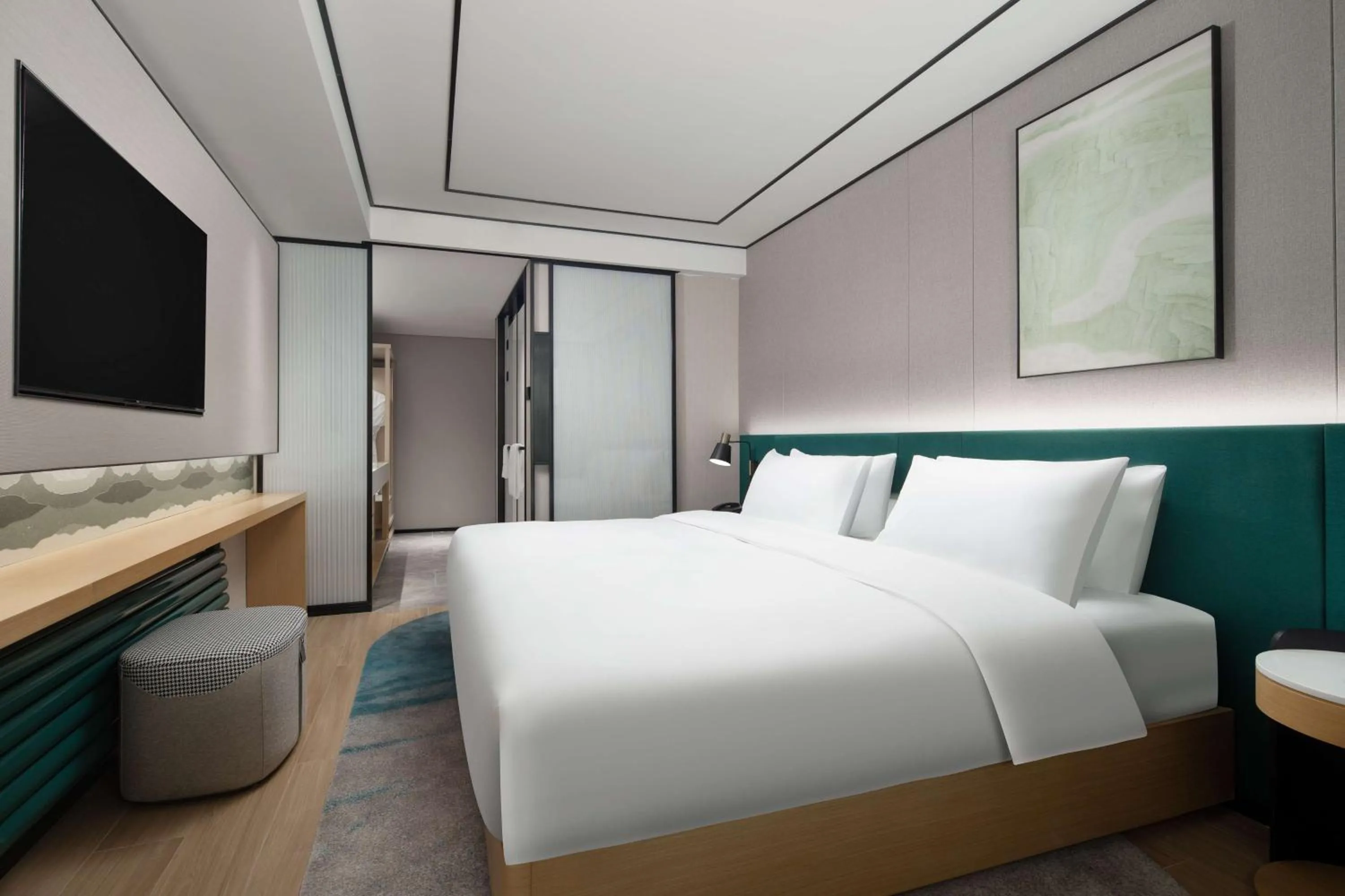 Bed in Hilton Garden Inn Chengde Mountain Resort