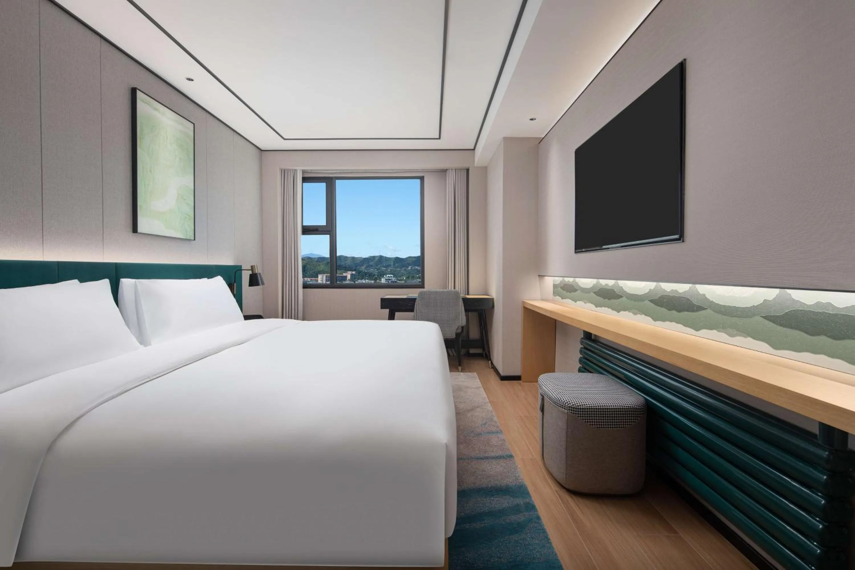 Bed in Hilton Garden Inn Chengde Mountain Resort