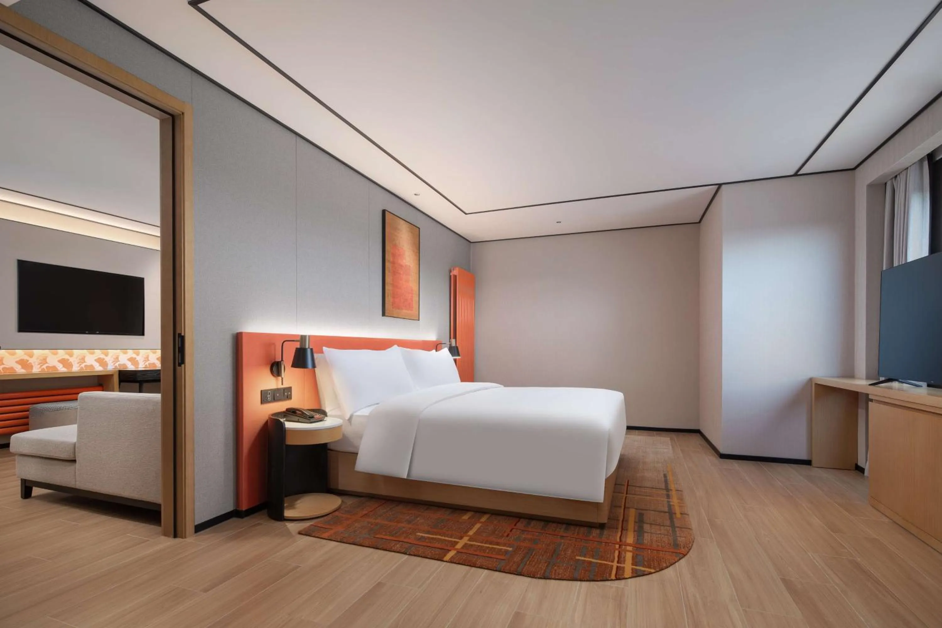 Bed in Hilton Garden Inn Chengde Mountain Resort