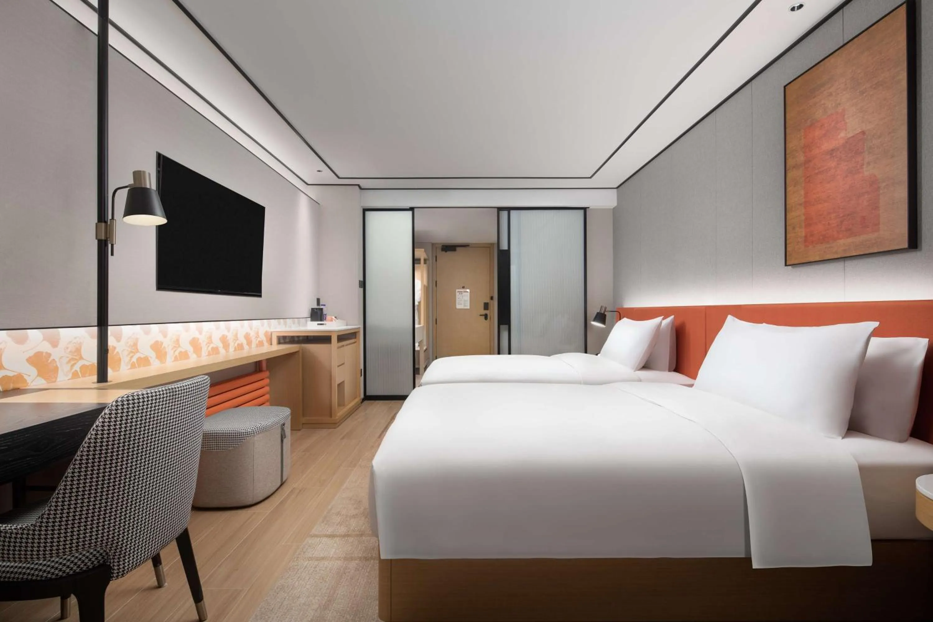 Bed in Hilton Garden Inn Chengde Mountain Resort