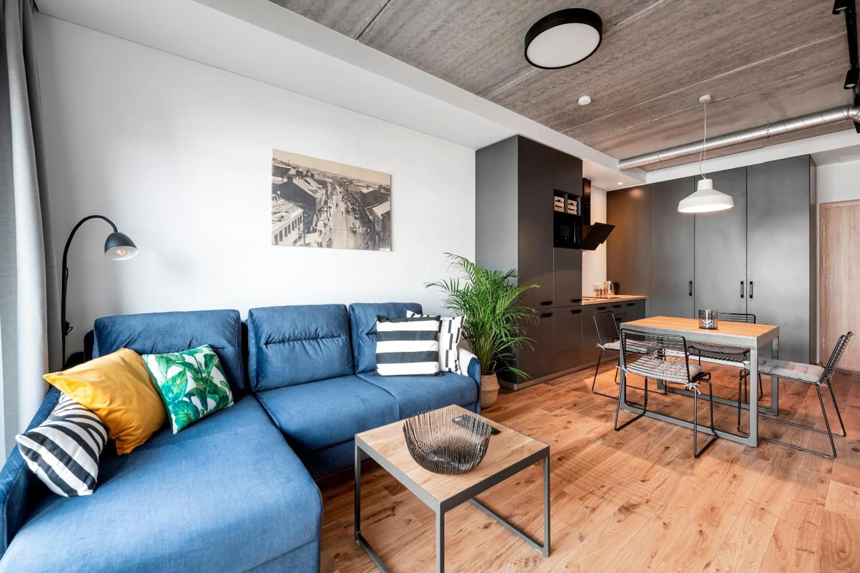 Living room in King Mindaugas Apartments