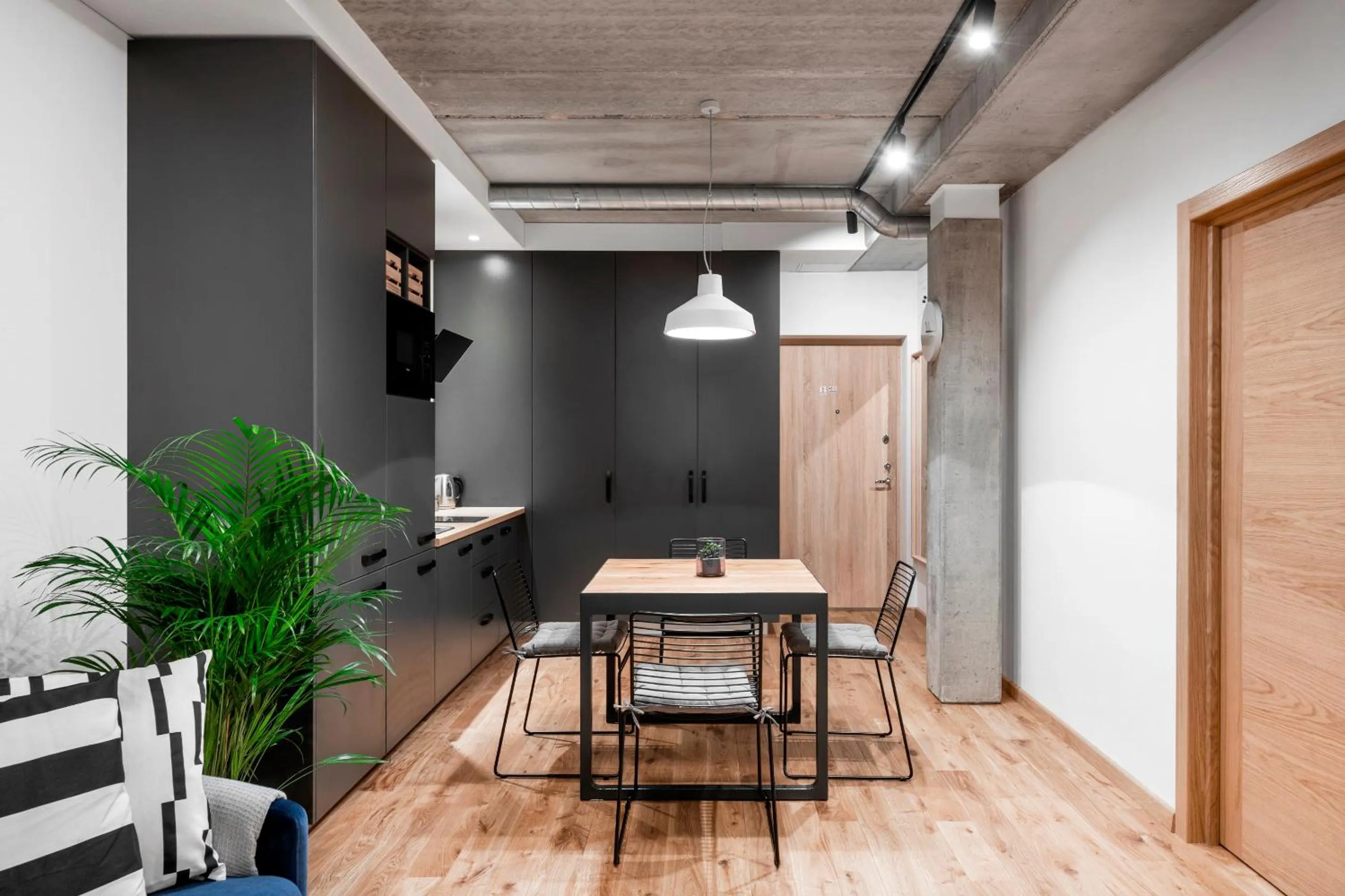 Dining area in King Mindaugas Apartments