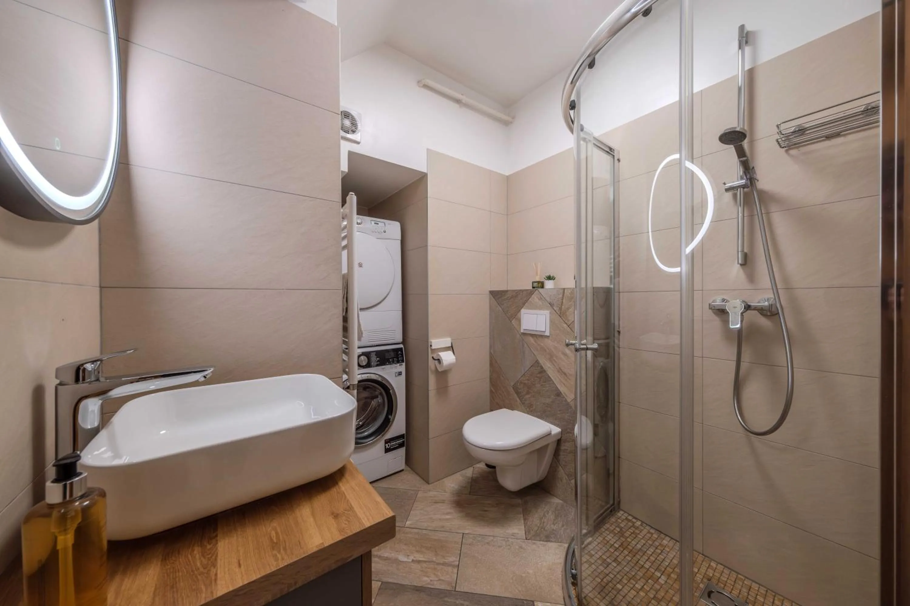 Shower in King Mindaugas Apartments